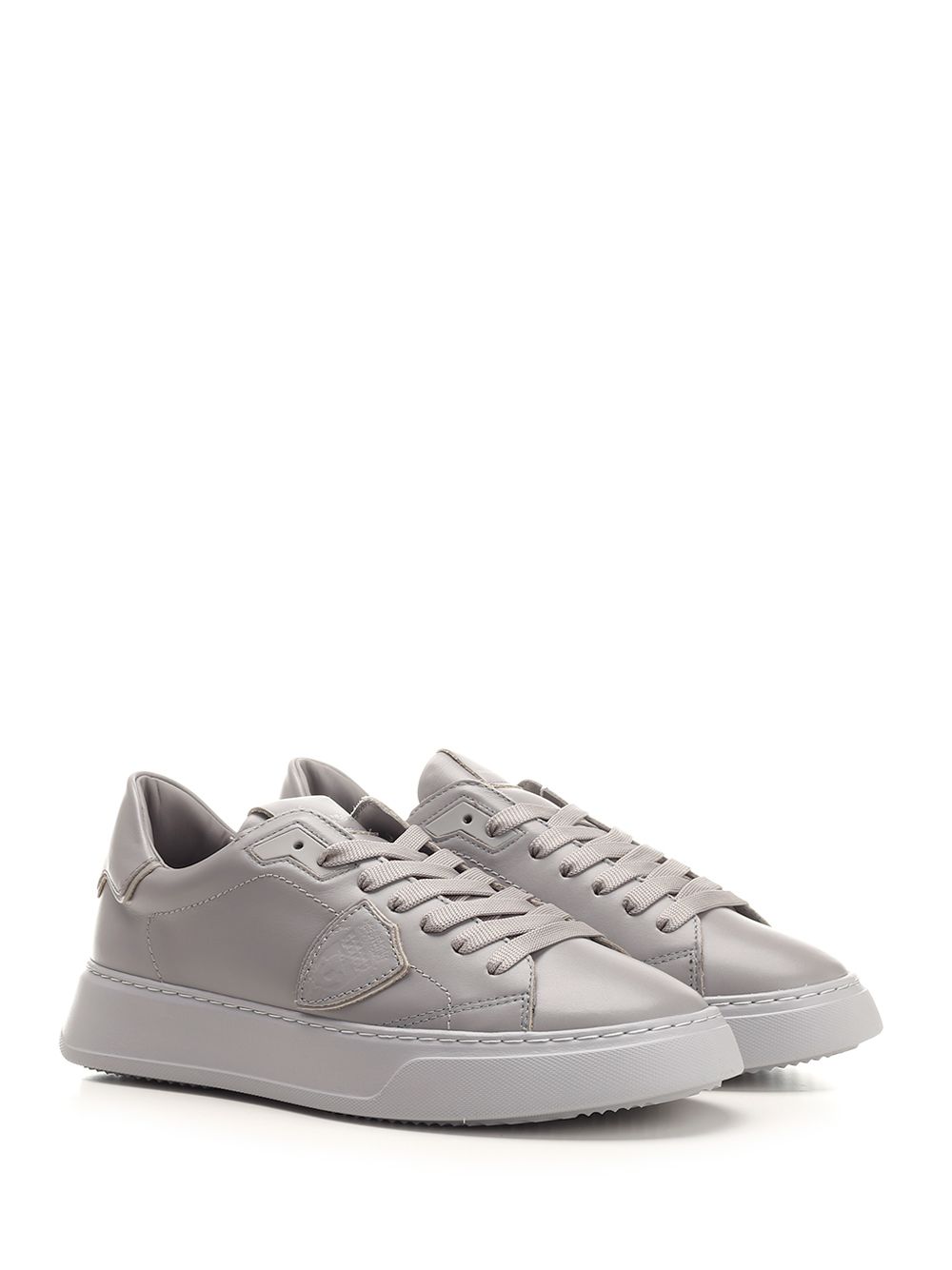 Low-top "Temple" grey sneakers BTLUMN04MN04 (PHILIPPE MODEL / スニーカー ) | PHILIPPE MODEL (フィリップモデル)(1)