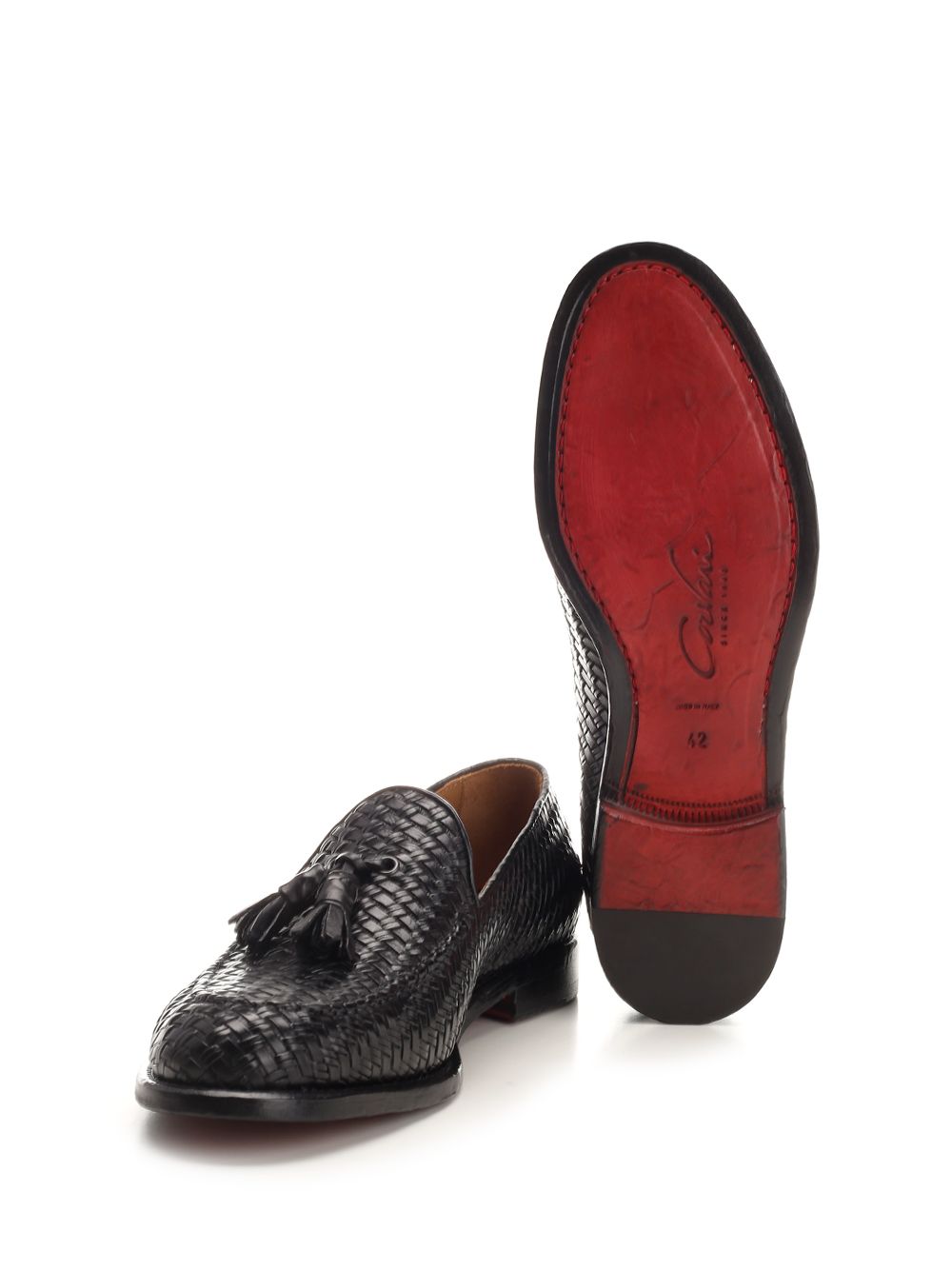 Loafer with tassels in woven leather 1836446MISANOGARDANERO (Corvari / ローファー ) | Corvari (コルバリ)(4)