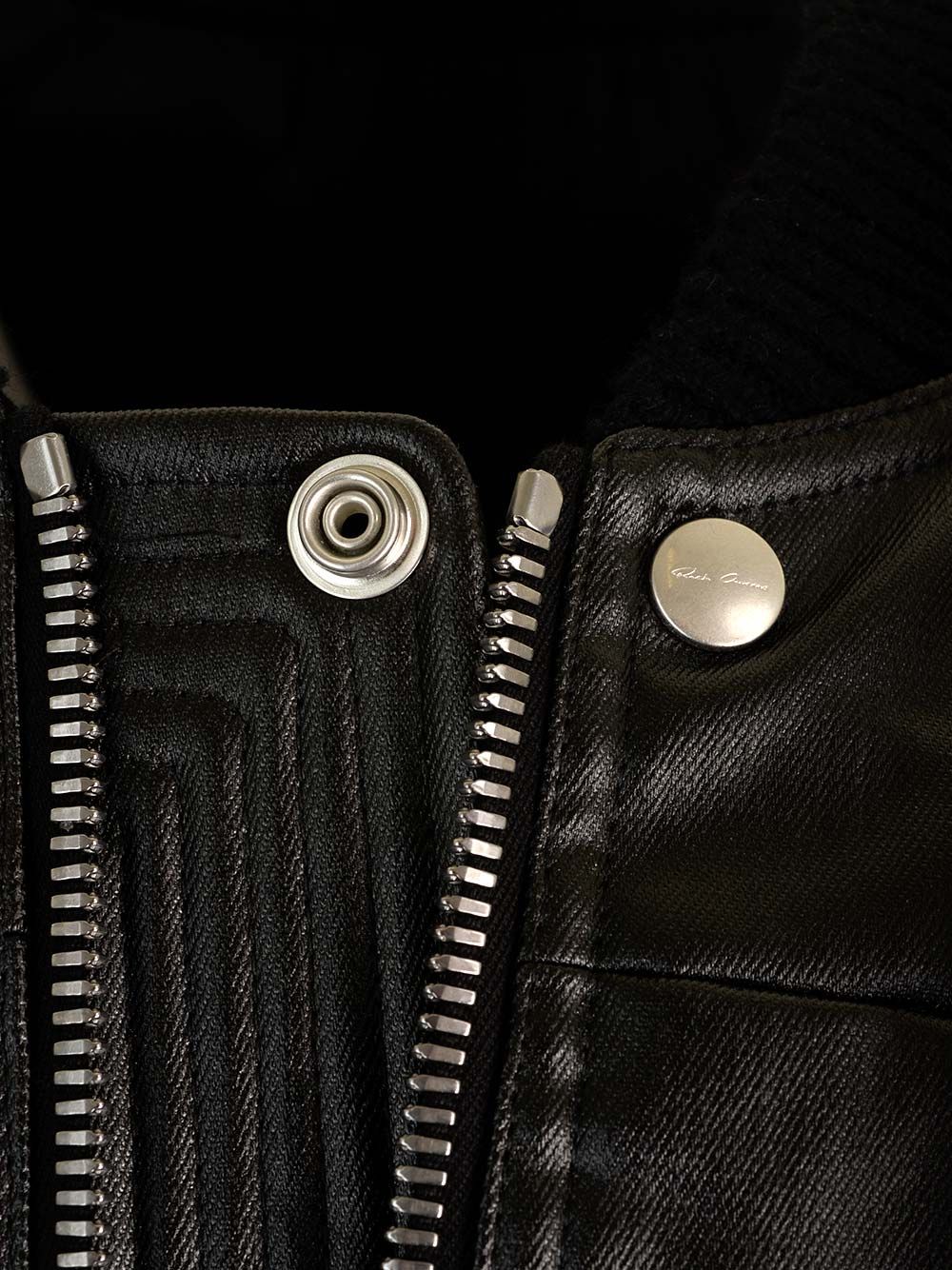"Jumbo Filight" vest in coated denim RU01D3761SCT09 (Rick Owens / カジュアルジャケット・ベスト ) | Rick Owens (リック オウエンス)(3)