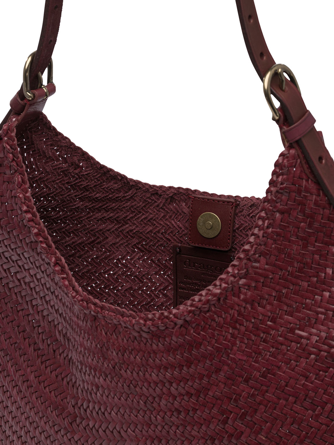"Luna Mezza" shoulder bag 8021BORDO (dragon DIFFUSION / ハンドバッグ・ショルダーバッグ ) | dragon DIFFUSION (ドラゴンディフュージョン)(4)