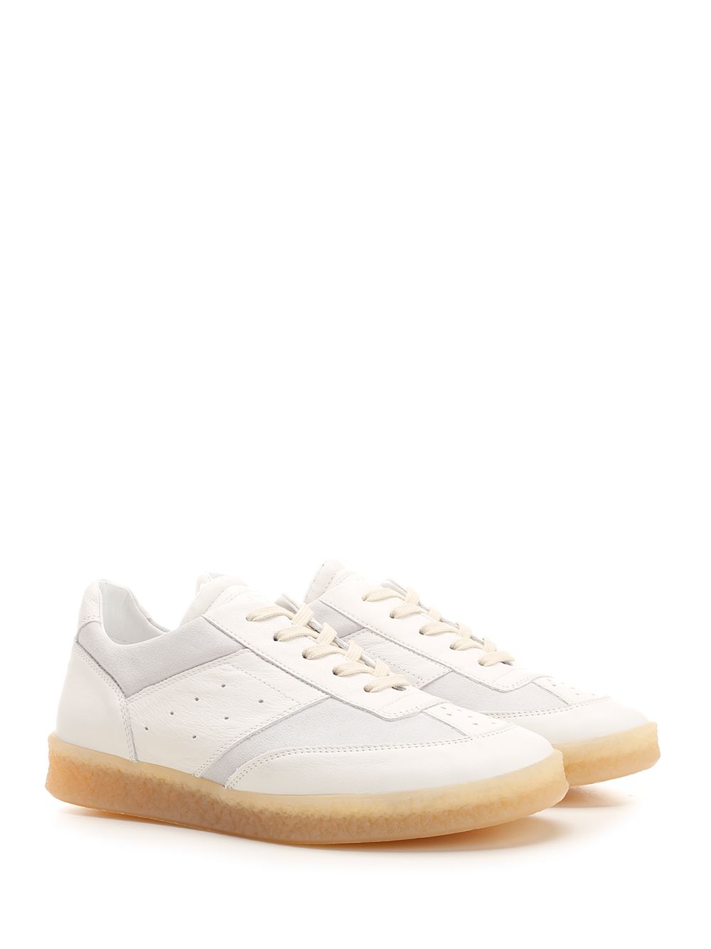 Low-top leather sneakers SH1WS0012P6435HA616 (MM6 Maison Margiela / スニーカー ) | MM6 Maison Margiela (エムエムシックス)(1)