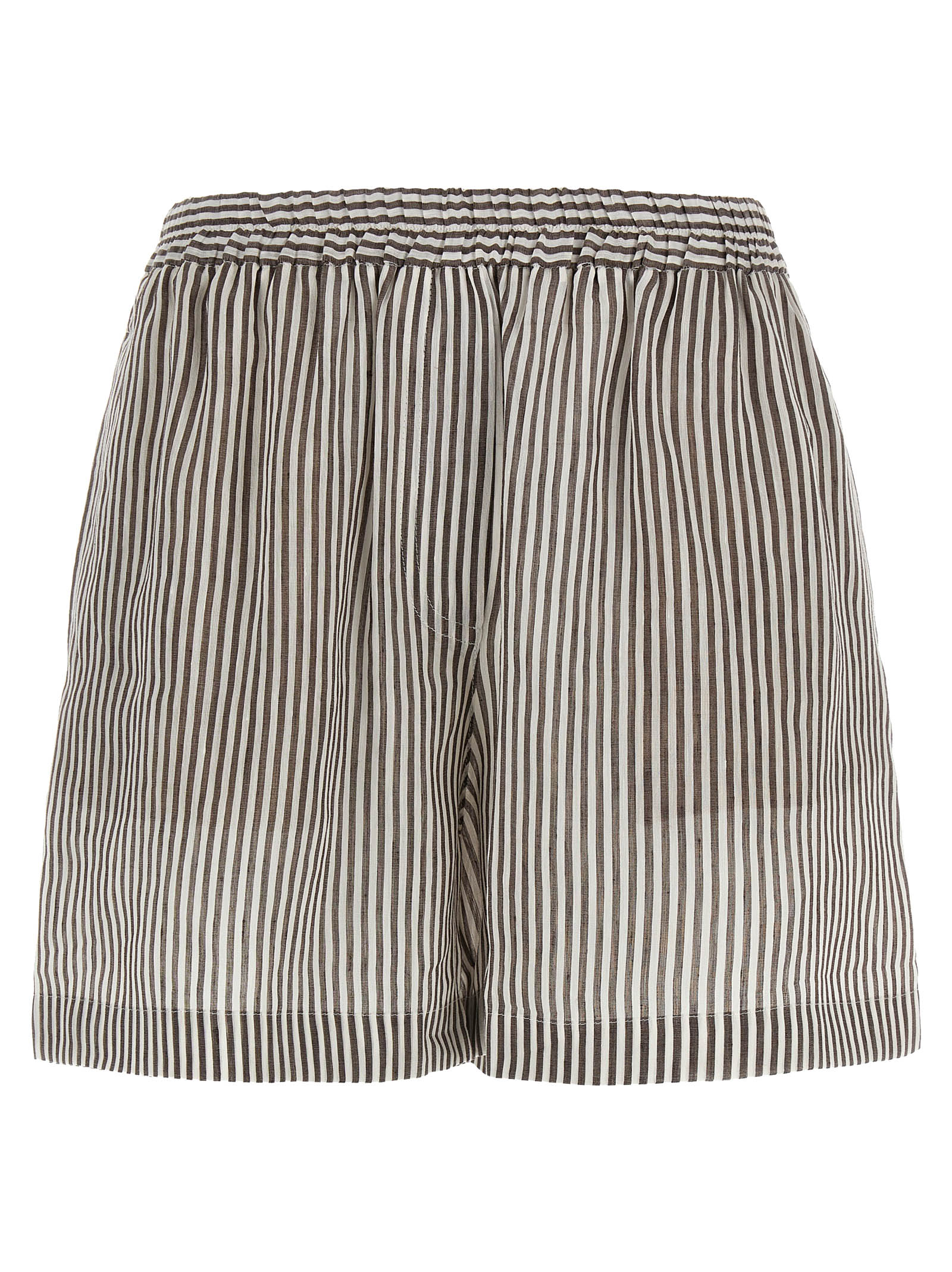 Striped linen bermuda shorts MH756NL499C007 (Brunello Cucinelli / ショートパンツ ) | Brunello Cucinelli (ブルネロ・クチネリ)