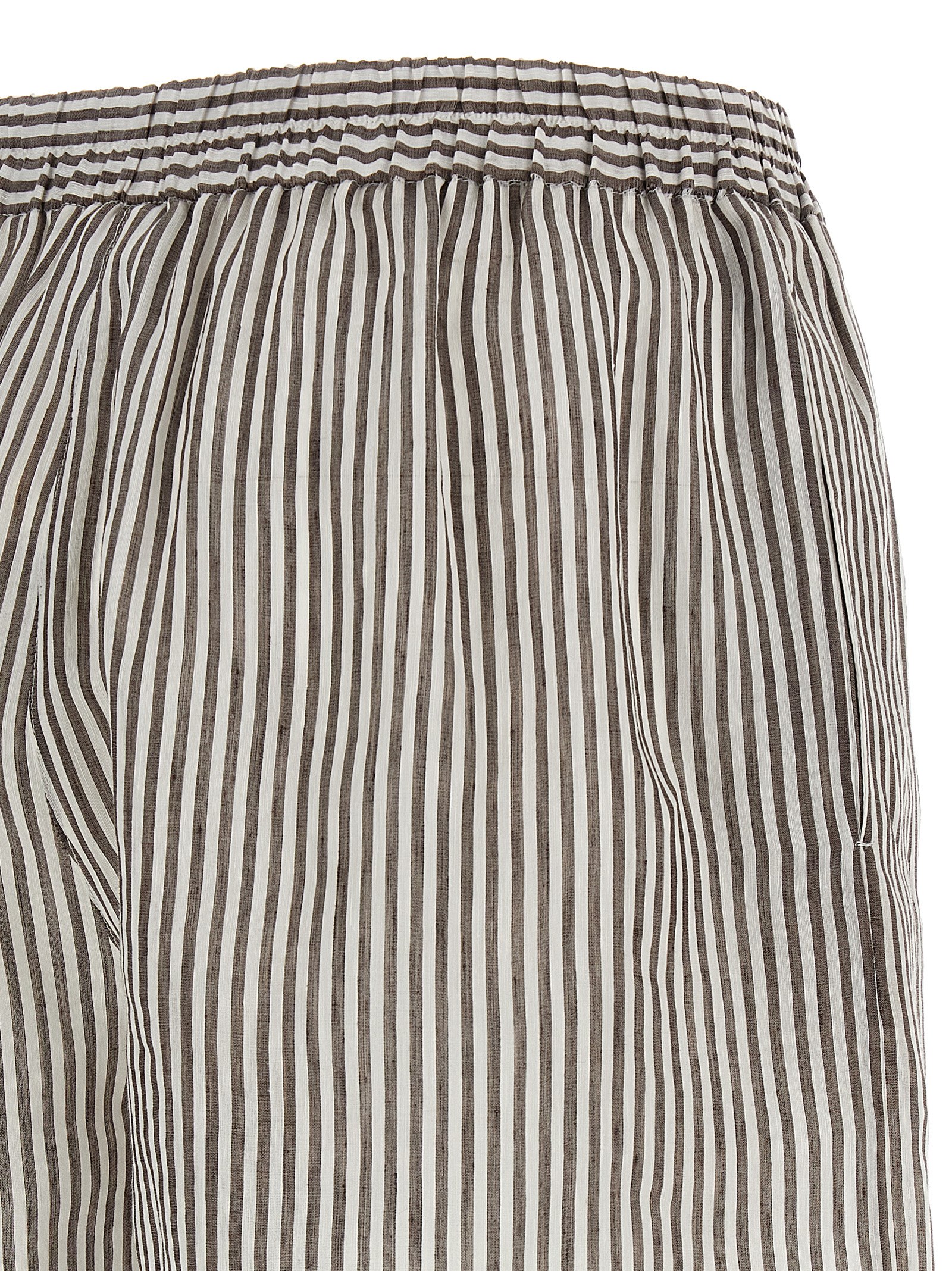 Striped linen bermuda shorts MH756NL499C007 (Brunello Cucinelli / ショートパンツ ) | Brunello Cucinelli (ブルネロ・クチネリ)(3)