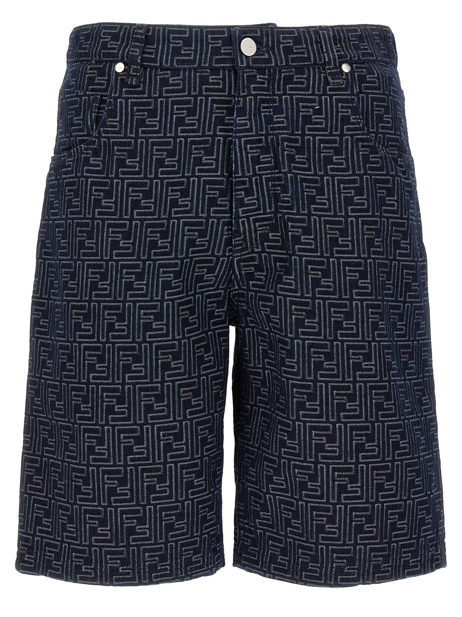 関税込【FENDI】キルト バミューダ ショーツ ブラック Fendi Shorts Black (FENDI/ショートパンツ) | FENDI