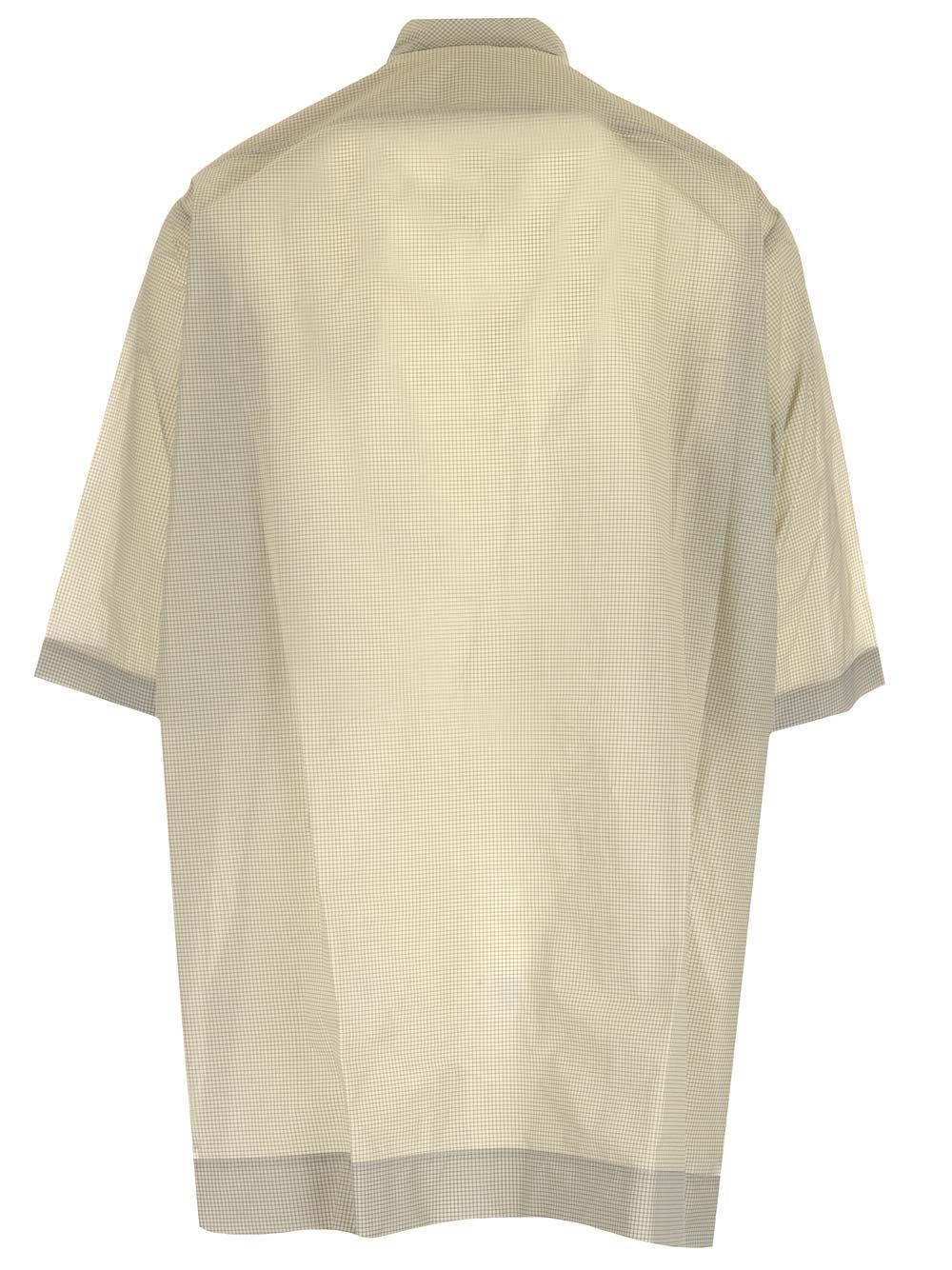 Oversized shirt with check pattern RR01C4712RG08 (Rick Owens / シャツ・ブラウス ) | Rick Owens (リック オウエンス)(1)