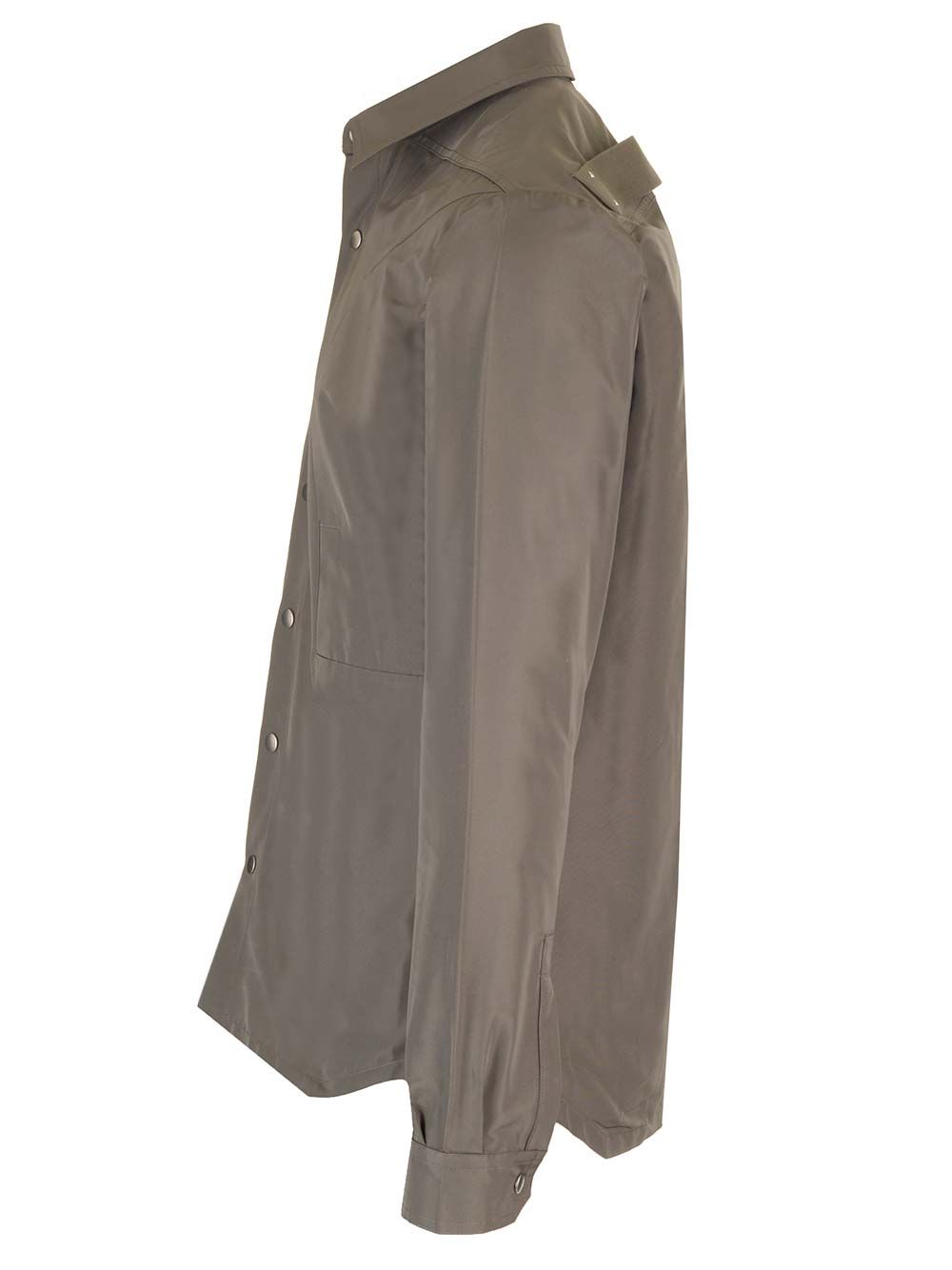 Fogpoket dove grey shirt RU01D3727FK34 (Rick Owens / カジュアルジャケット ) | Rick Owens (リック オウエンス)(2)