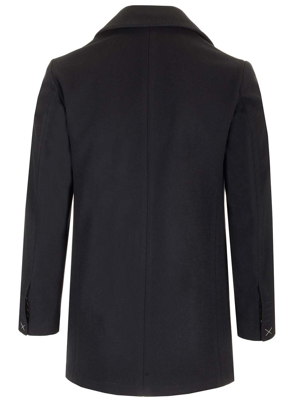 Short double-breasted coat CASERTAAT11658BLUSCU18 (GUARINUCCI / コート ) | GUARINUCCI (グアリヌッチ)(1)