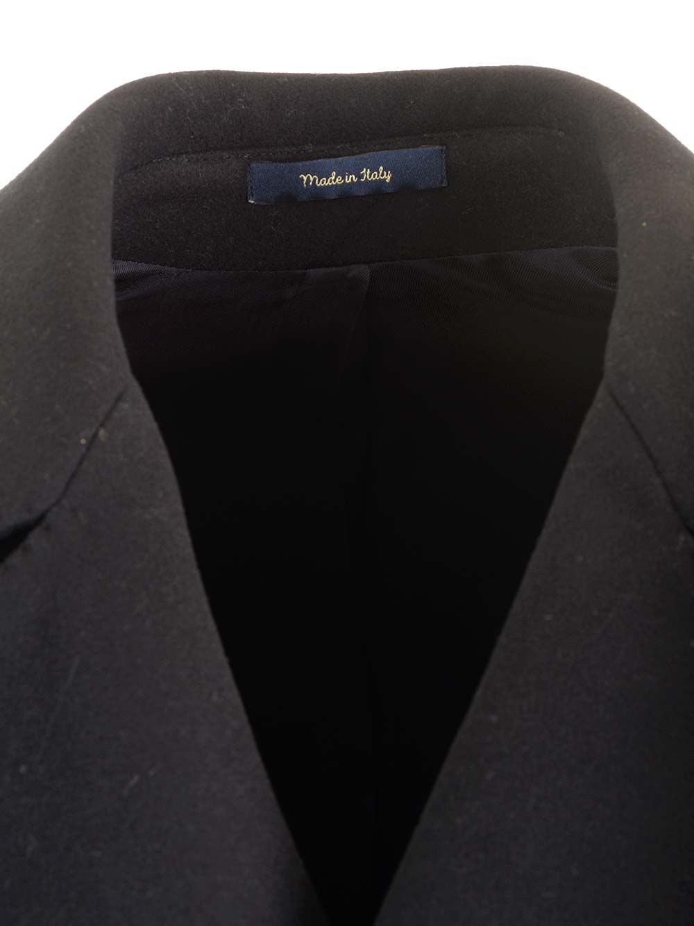 Short double-breasted coat CASERTAAT11658BLUSCU18 (GUARINUCCI / コート ) | GUARINUCCI (グアリヌッチ)(4)