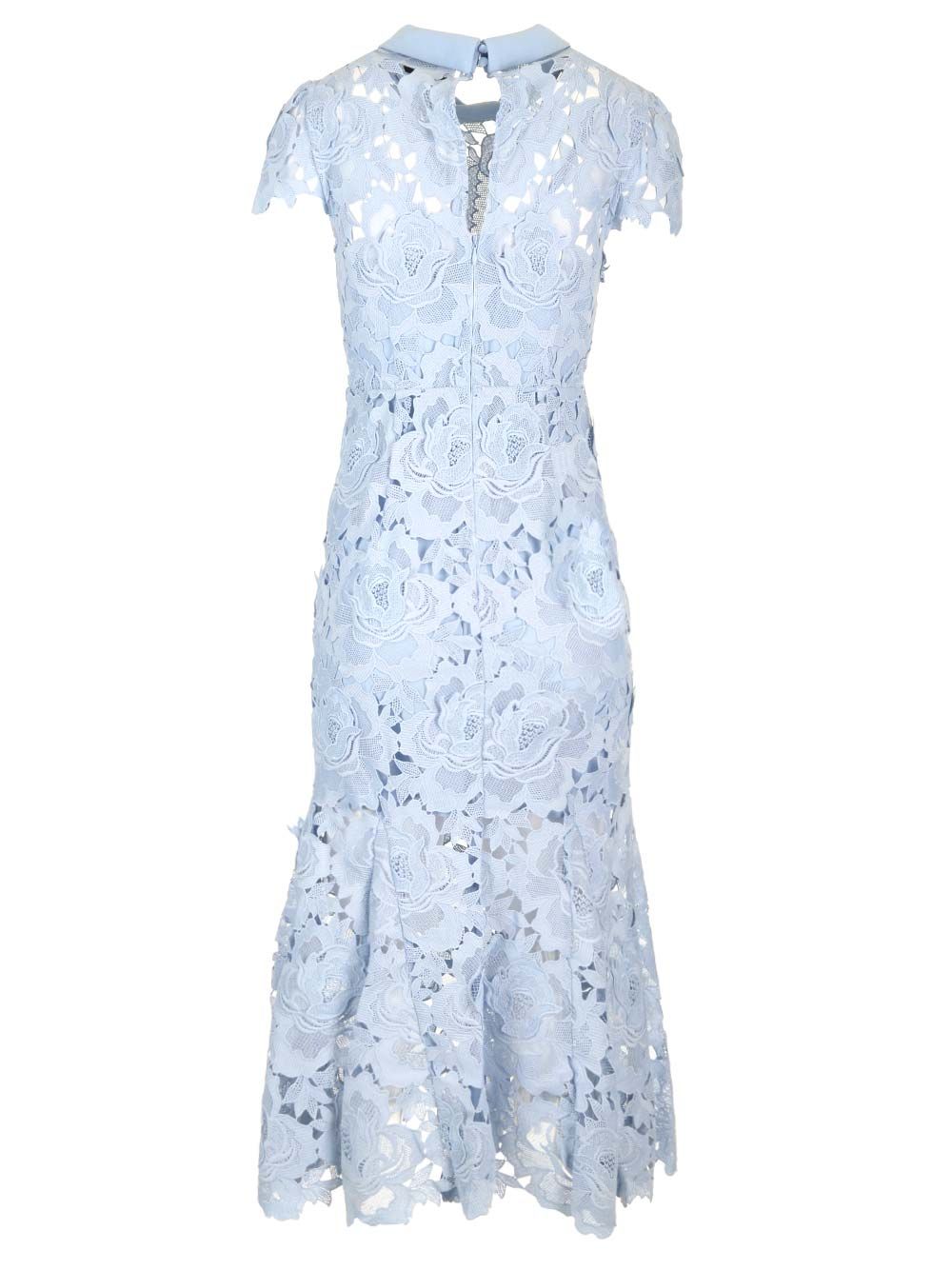 Cornflower blue lace dress RS25911MBLBLUE (self-portrait / ワンピース・ドレス・オールインワン ) | self-portrait (セルフ・ポートレイト)(1)