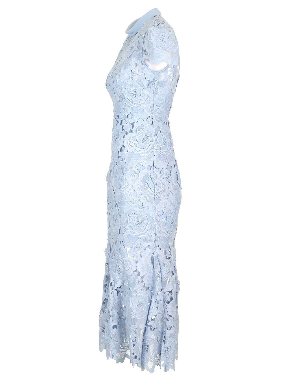 Cornflower blue lace dress RS25911MBLBLUE (self-portrait / ワンピース・ドレス・オールインワン ) | self-portrait (セルフ・ポートレイト)(2)