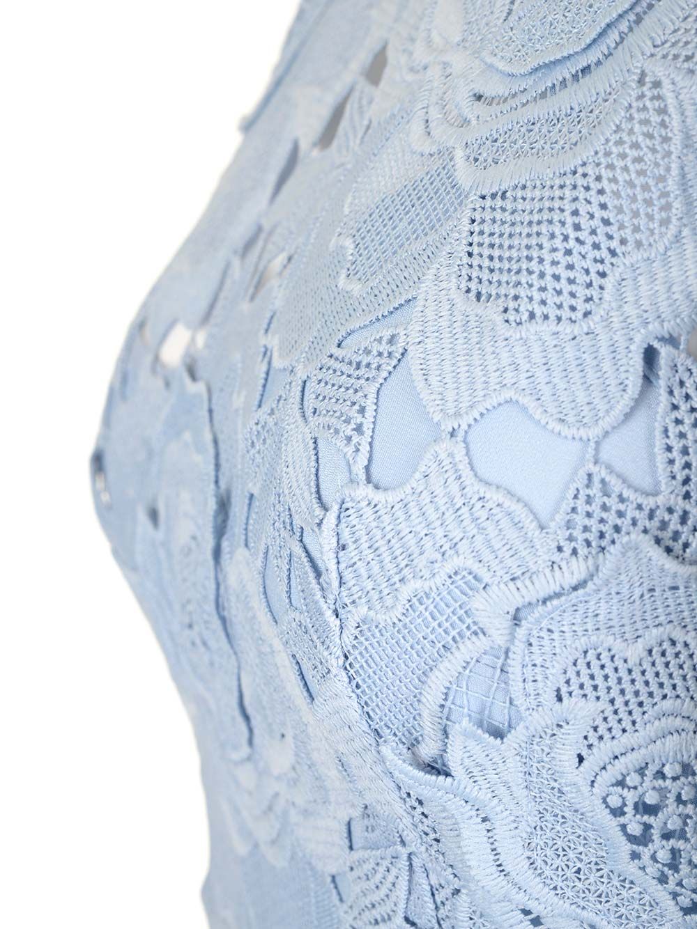 Cornflower blue lace dress RS25911MBLBLUE (self-portrait / ワンピース・ドレス・オールインワン ) | self-portrait (セルフ・ポートレイト)(3)