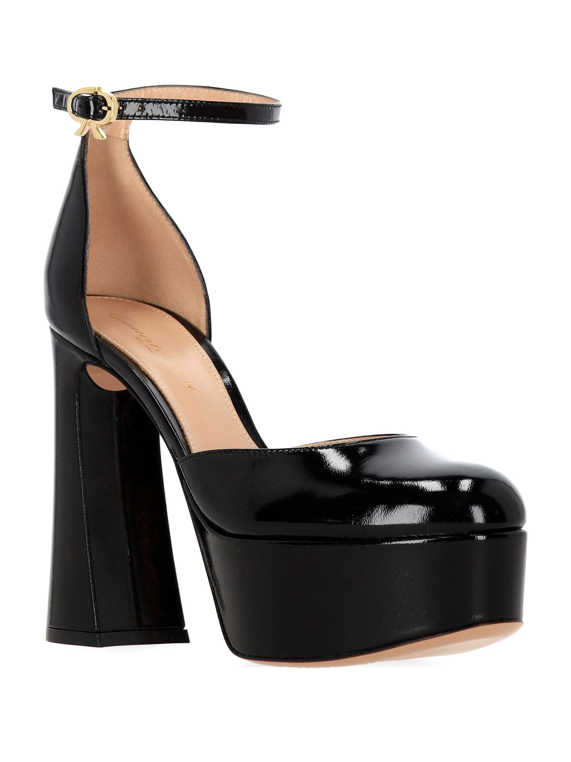 【関税込み】Gianvito Rossi ブラック Ascent 55 ヒールサンダル Gianvito Rossiのブラック Ascent 55 ヒールがセール中