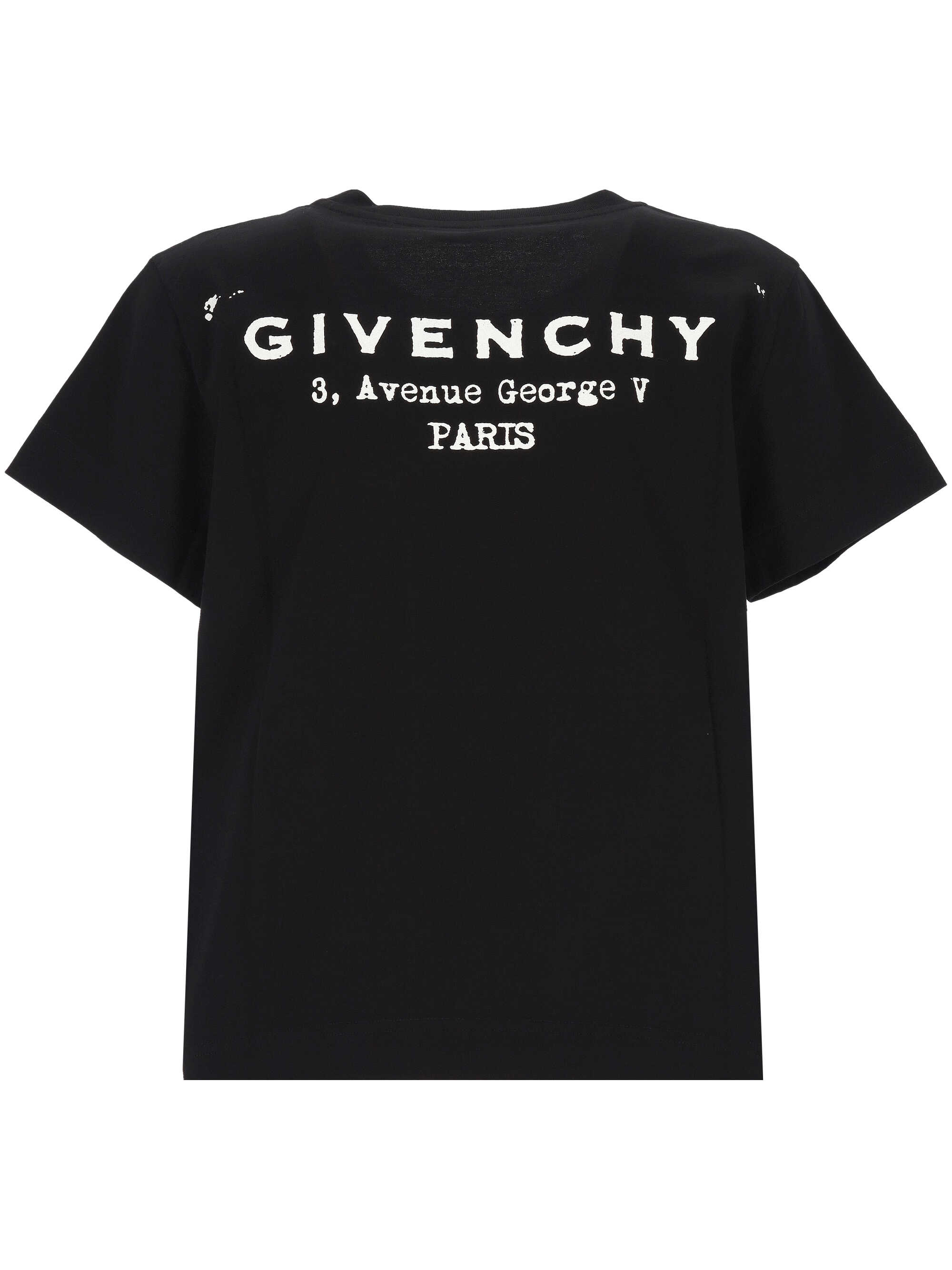 GIVENCHY FW25 Black cotton t-shirt (BW70FJP75N 001)