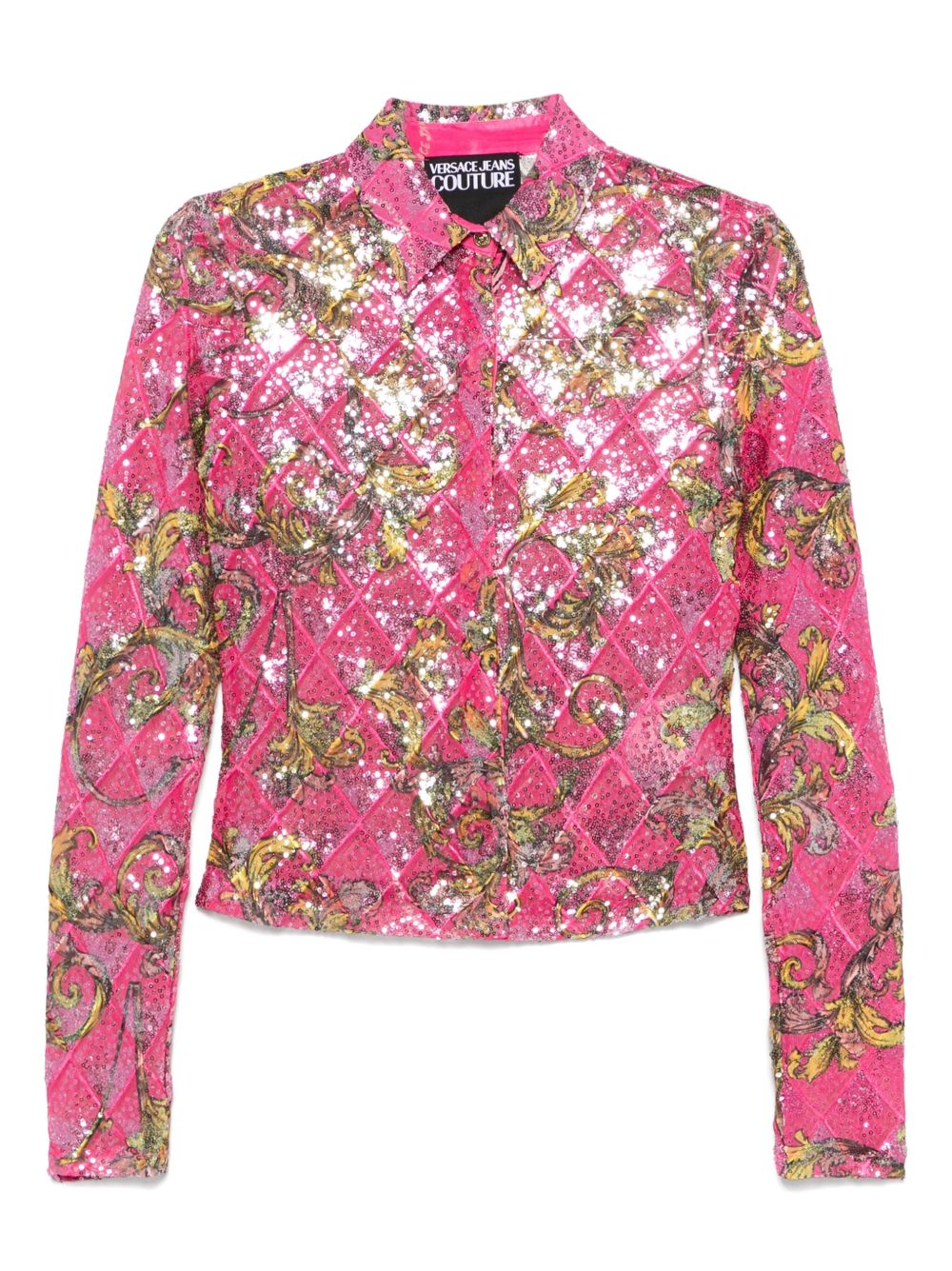 VERSACE JEANS COUTURE Shirts Pink 78HAL2B3JS443494 (VERSACE JEANS COUTURE / シャツ・ブラウス ) | VERSACE JEANS COUTURE (ヴェルサーチェ ジーンズ クチュール)