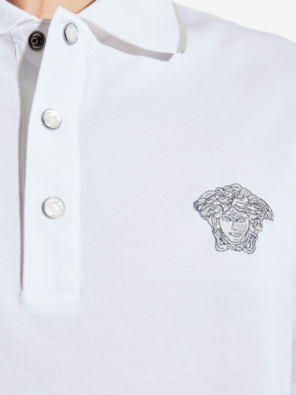 Versace T-shirts and Polos White 10139061A149751W000 (VERSACE / ポロシャツ ) | VERSACE (ヴェルサーチェ)(1)