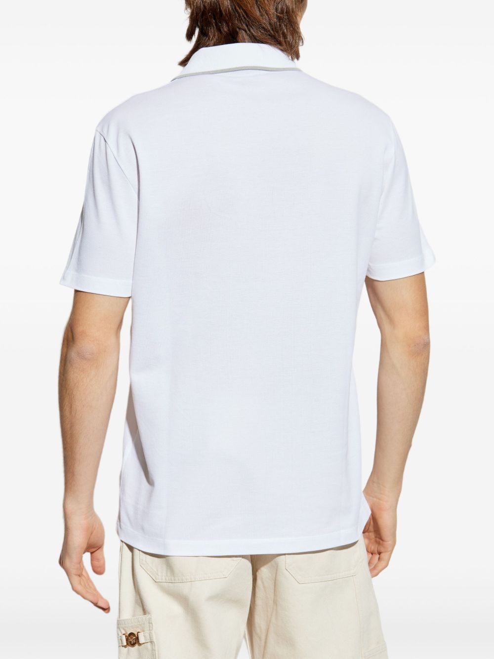 Versace T-shirts and Polos White 10139061A149751W000 (VERSACE / ポロシャツ ) | VERSACE (ヴェルサーチェ)(4)