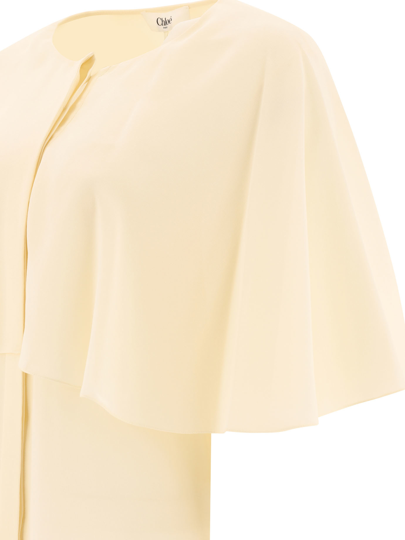 Tシャツ・カットソー Chloe FW24 Silk georgette blouse (24AHT03002 114) Silk georgette blouse (Chloé/シャツ・ブラウス) | Chloé