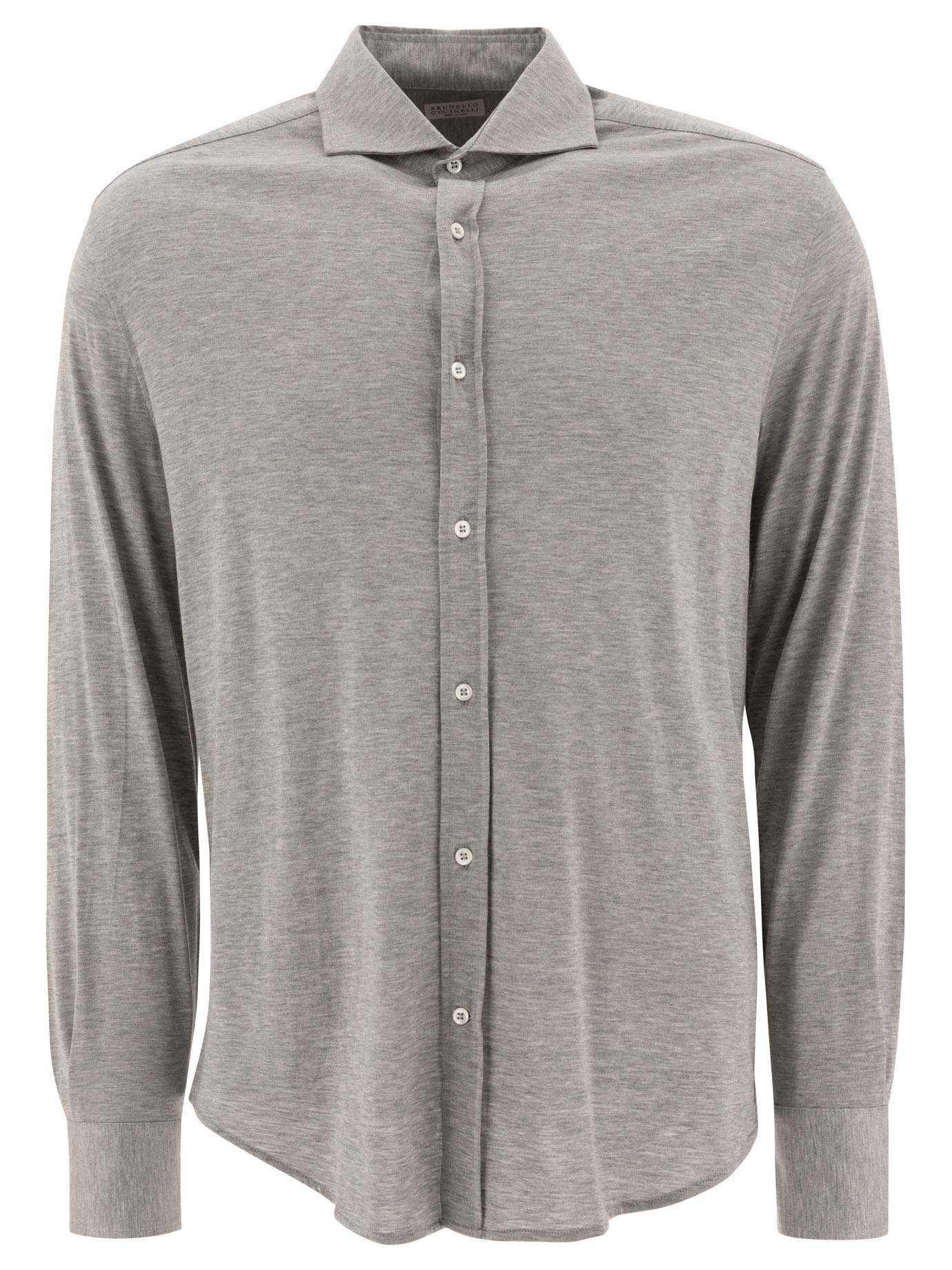 Silk and cotton lightweight jersey shirt MH8366686C571 (Brunello Cucinelli / シャツ・ブラウス ) | Brunello Cucinelli (ブルネロ・クチネリ)