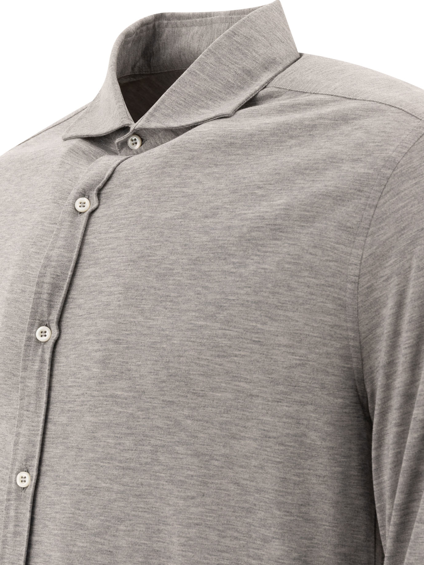 Silk and cotton lightweight jersey shirt MH8366686C571 (Brunello Cucinelli / シャツ・ブラウス ) | Brunello Cucinelli (ブルネロ・クチネリ)(3)