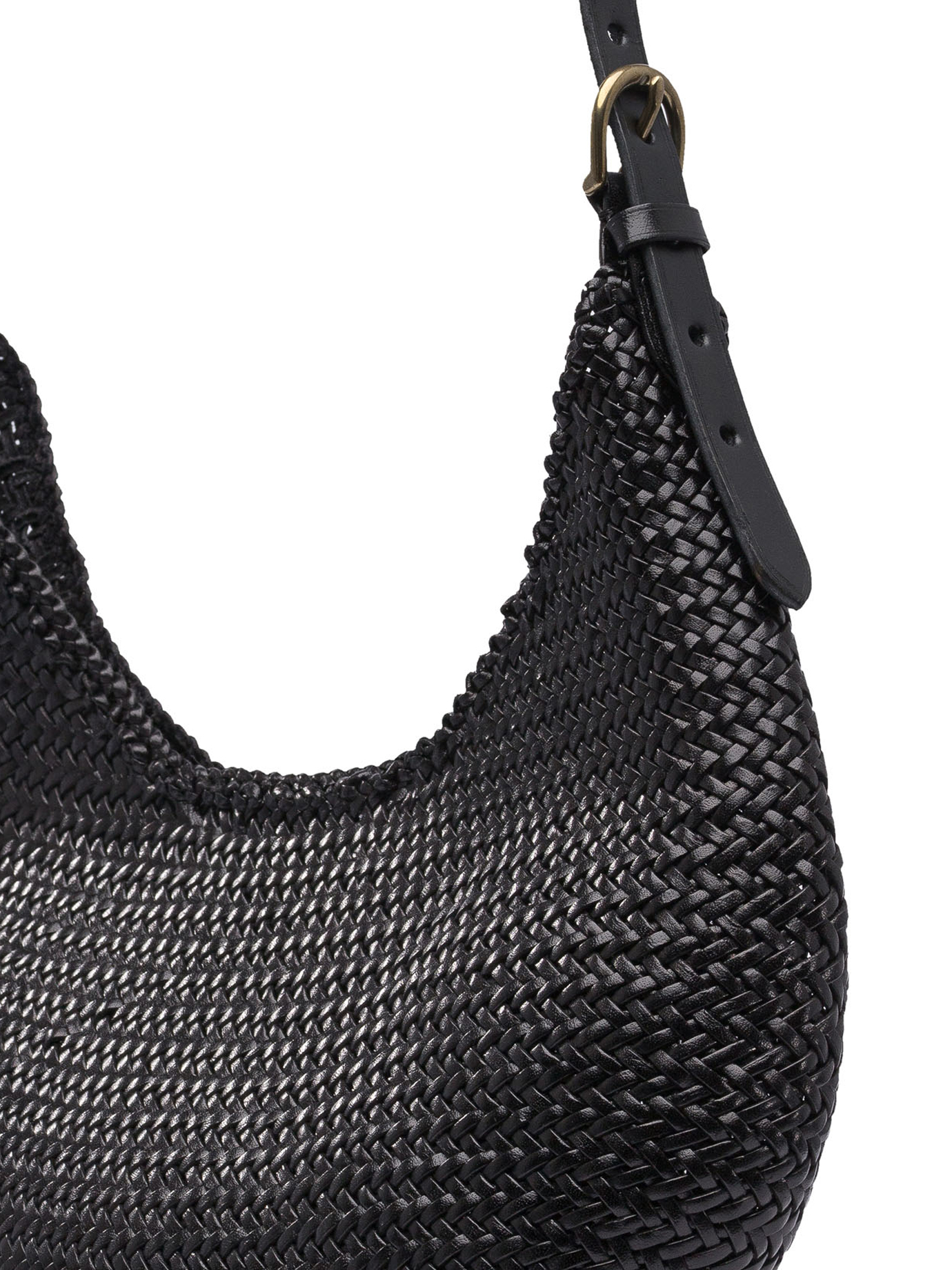 "Luna Mezza" shoulder bag 8021BLACK (dragon DIFFUSION / ハンドバッグ・ショルダーバッグ ) | dragon DIFFUSION (ドラゴンディフュージョン)(3)