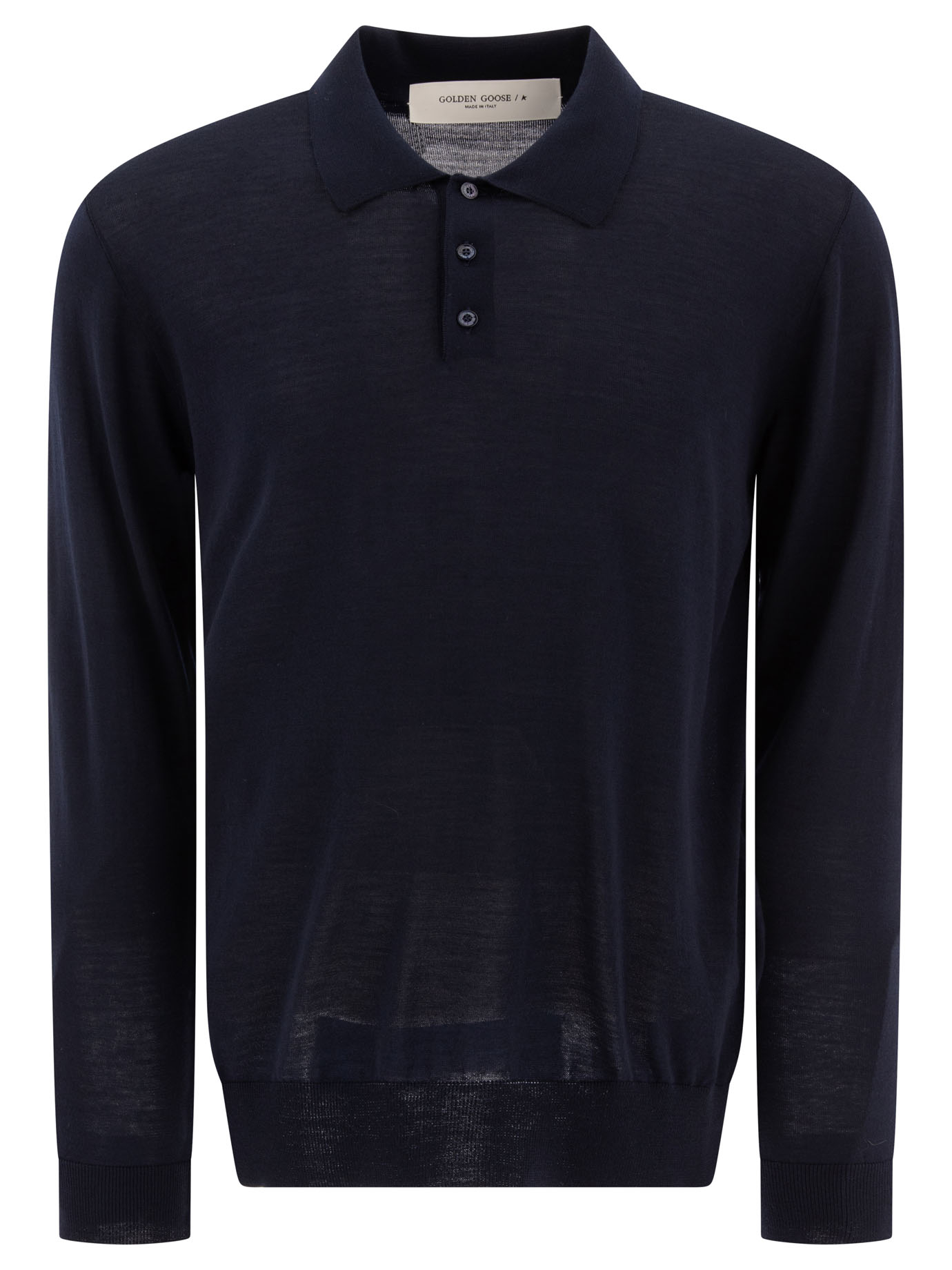 Wool long-sleeved polo shirt GMP01353P00104150501 (Golden Goose / ニット・セーター・カーディガン ) | Golden Goose (ゴールデングース)