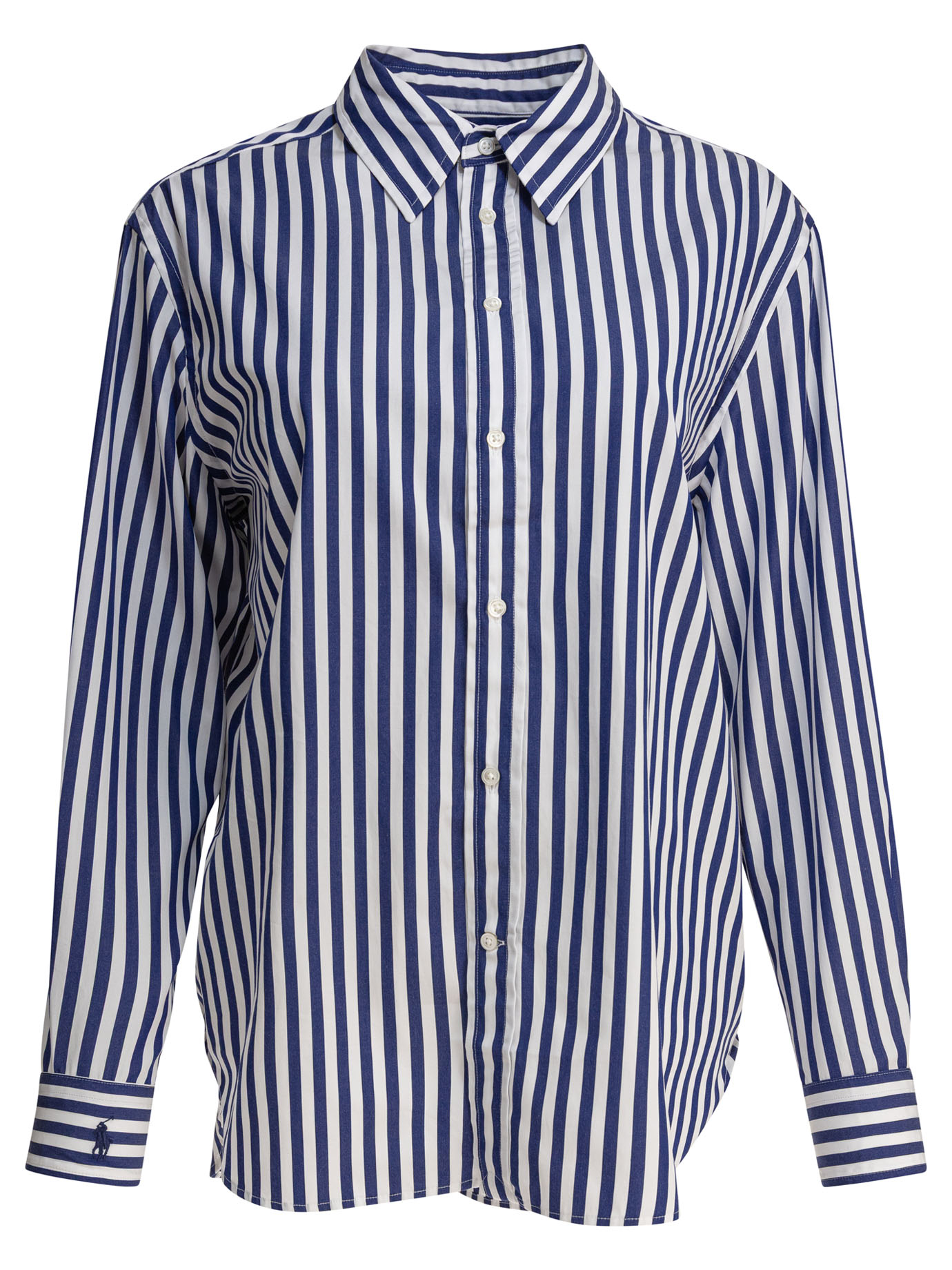 Oversize-fit striped cotton shirt 2119682180011323FALLROYALWHITE (Polo Ralph Lauren / シャツ・ブラウス ) | Polo Ralph Lauren (ポロ ラルフ ローレン)