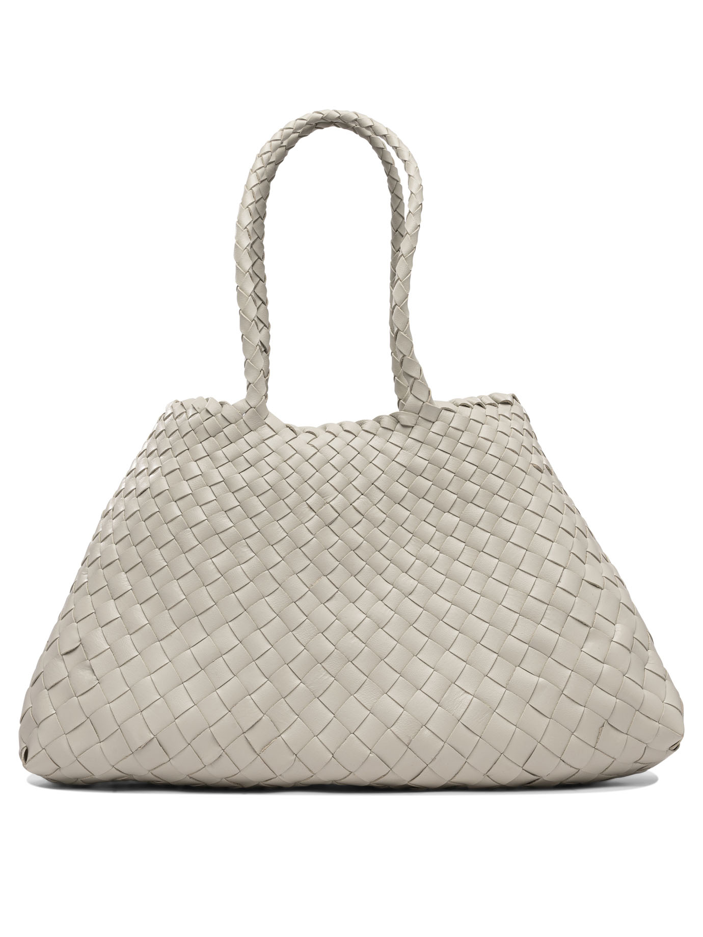 SANTA CROCE BIG TAPERED LEATHER STRAPS SHOULDER LENGHT STRAPS 44X23X14 CM 8892PEARL (dragon DIFFUSION / ハンドバッグ・ショルダーバッグ ) | dragon DIFFUSION (ドラゴンディフュージョン)(2)