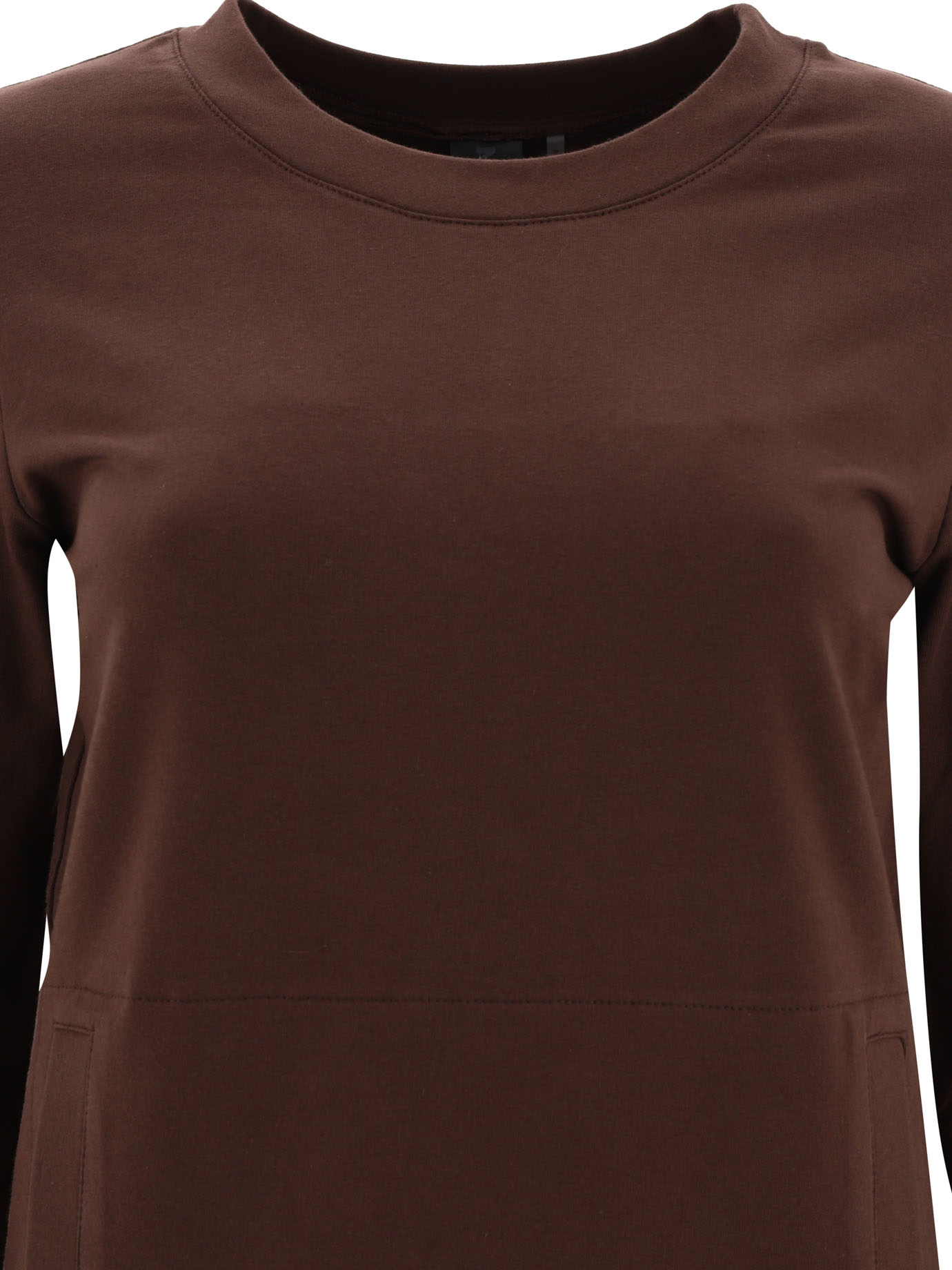 3/4 sleeves tailored dress ST3233TEA07028CHOCOLATE (NORMA KAMALI / ワンピース・ドレス・オールインワン ) | NORMA KAMALI (ノーマカマリ)(2)