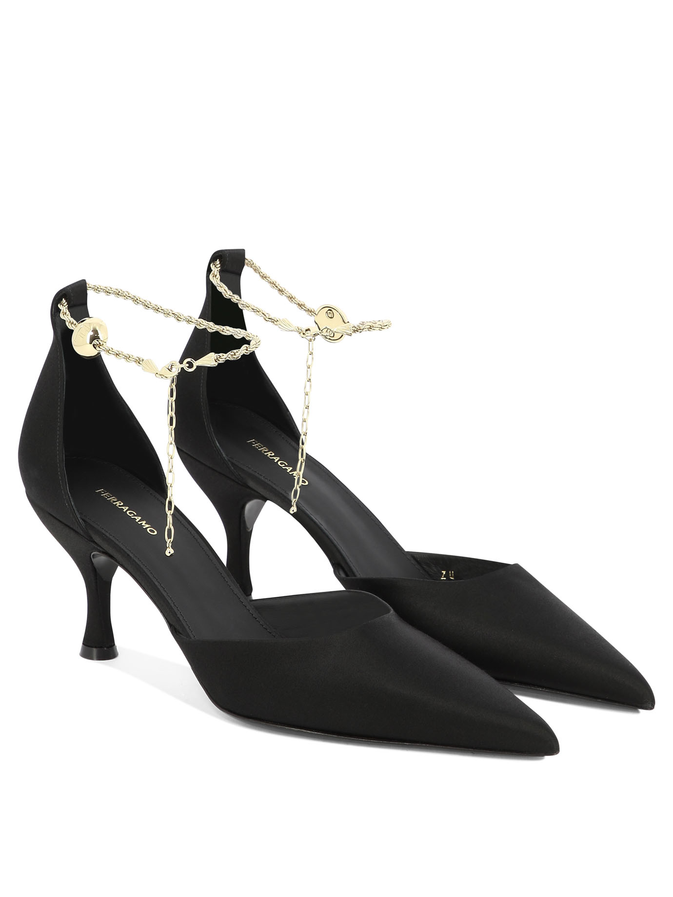 Pumps with ankle chain 0768984 (FERRAGAMO / パンプス・ハイヒール ) | FERRAGAMO (フェラガモ)(1)