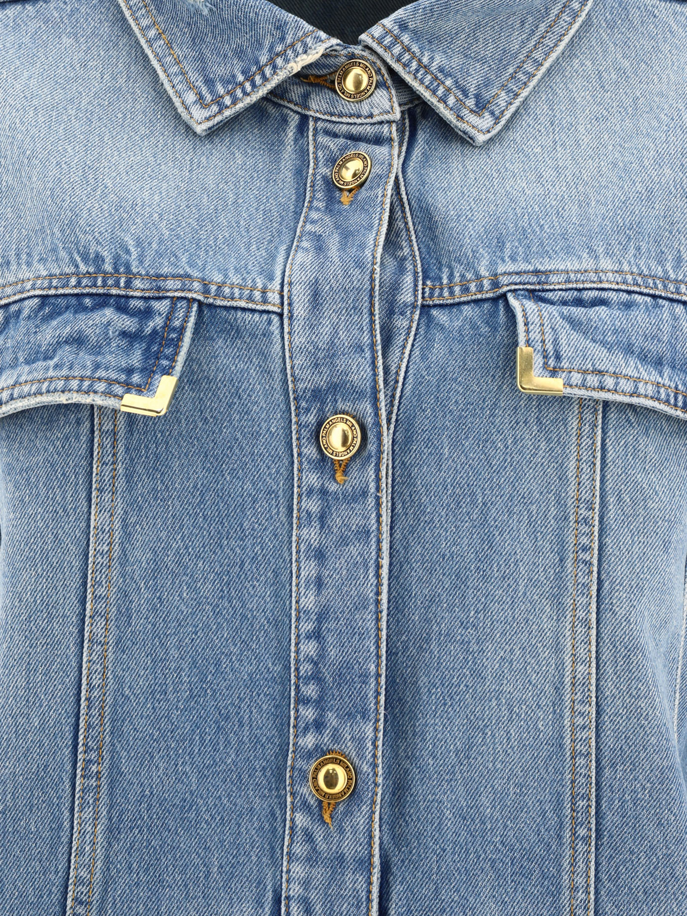 "Washed Logo" denim jacket PWYD021S24DEN0014040 (Palm Angels / カジュアルジャケット ) | Palm Angels (パームエンジェルス)(2)