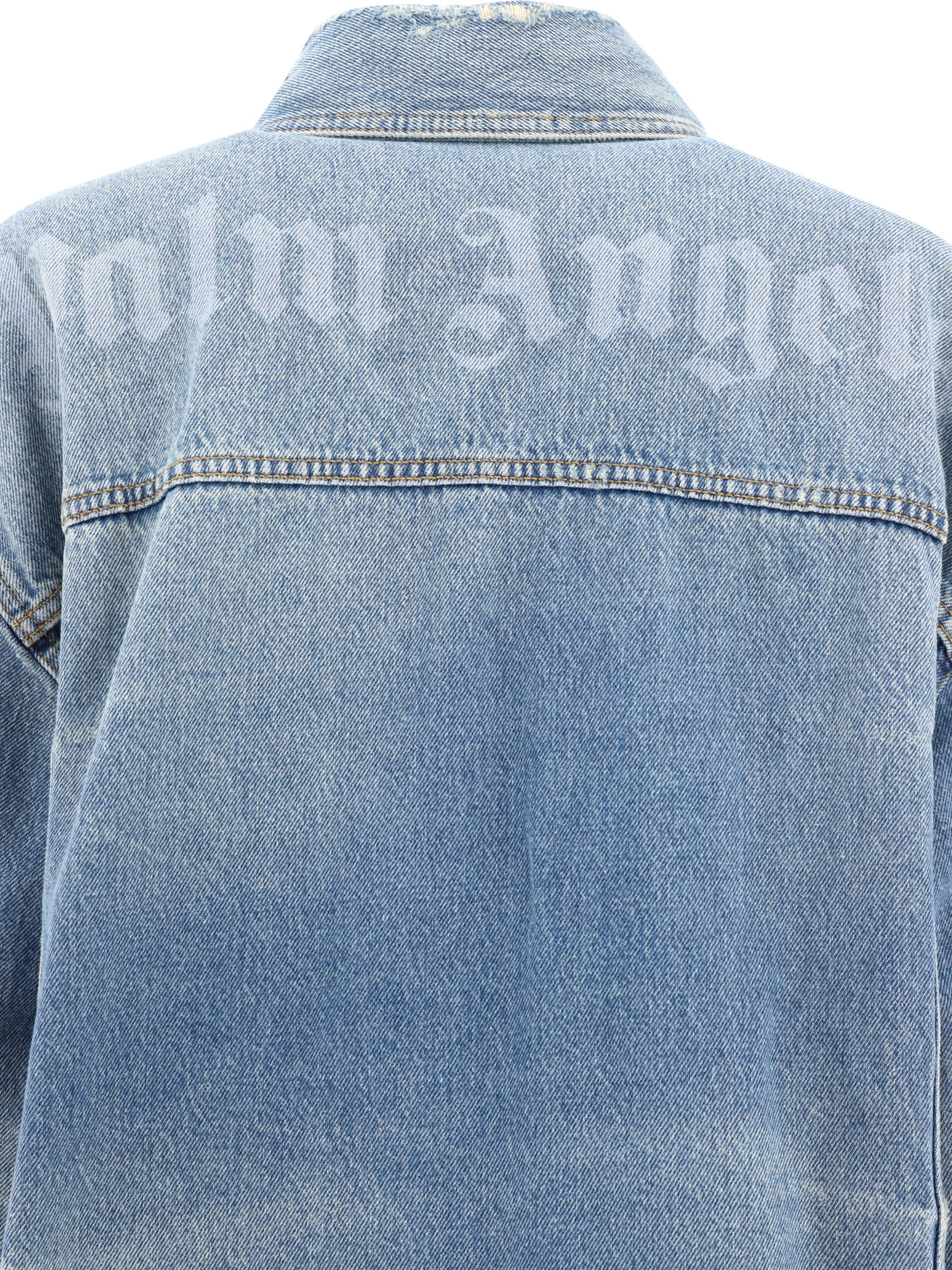 "Washed Logo" denim jacket PWYD021S24DEN0014040 (Palm Angels / カジュアルジャケット ) | Palm Angels (パームエンジェルス)(3)