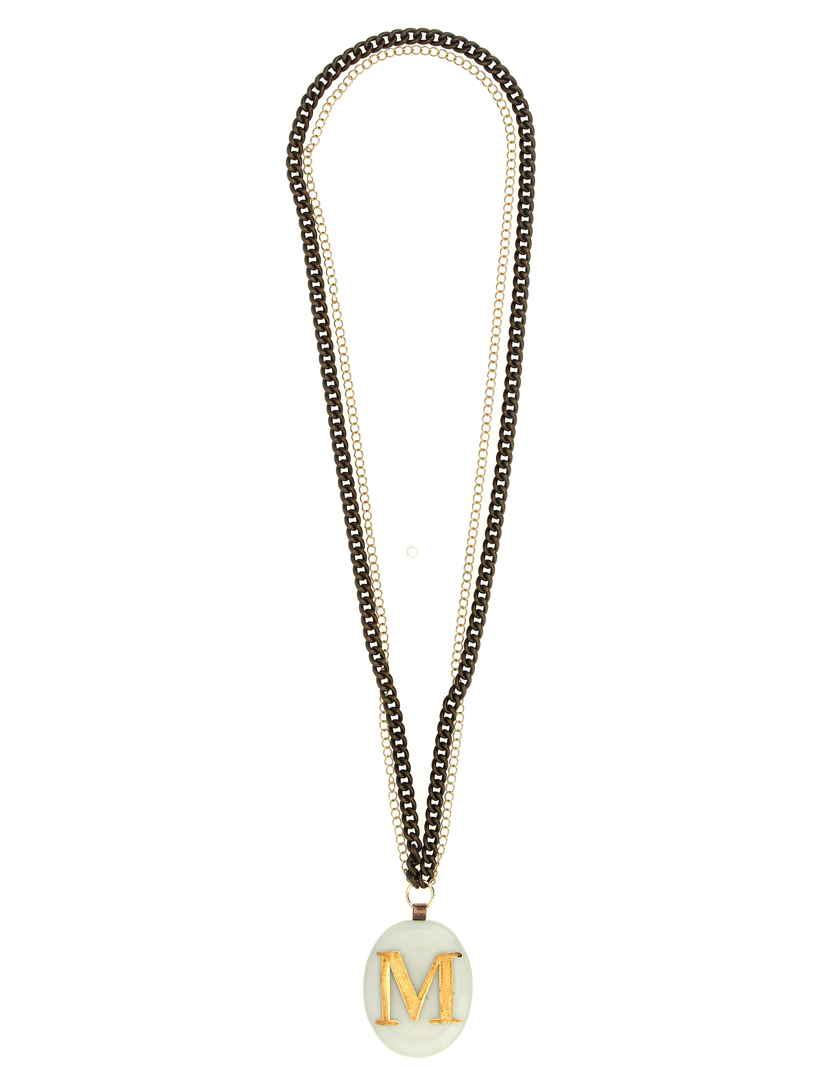 'M' medium necklace PEOVLTMEDAVORIO (VETROFUSO / ネックレス ) | VETROFUSO (ヴェトロフーゾ)