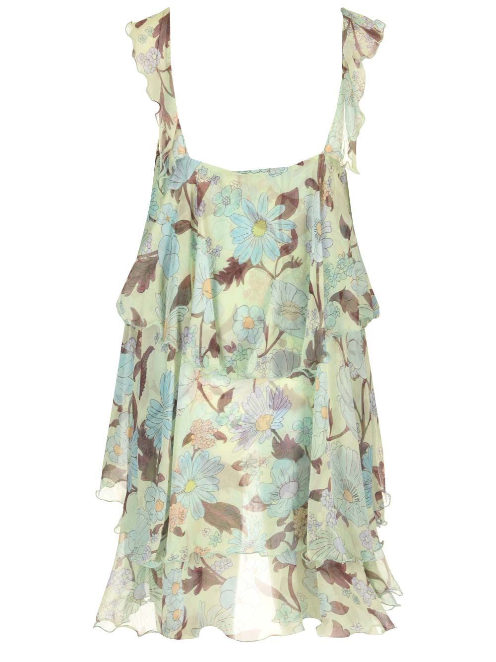 "Lady Garden" chiffon silk dress 6A03383DS2003945 (Stella McCartney / ワンピース・ドレス・オールインワン ) | Stella McCartney (ステラ マッカートニー)(1)