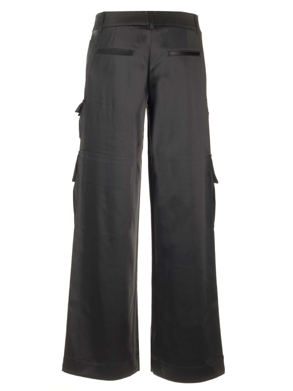 Black satin cargo "Toybox" trousers OWCF017S24FAB0031010 (Off-White / パンツ ) | Off-White (オフホワイト)(1)