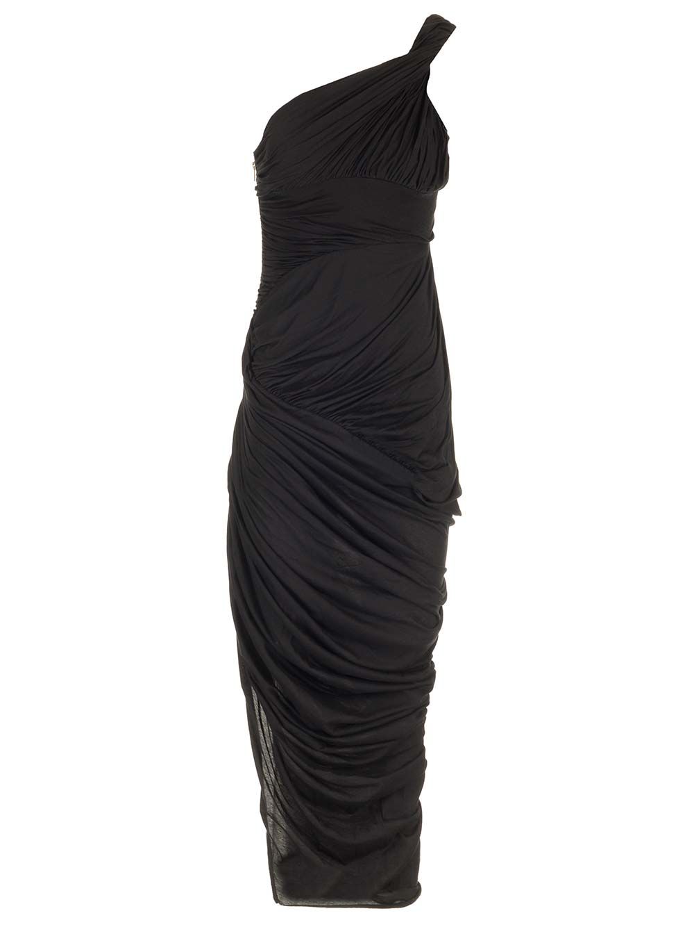 Draped jersey midi dress (Rick Owens/ワンピース・ドレス