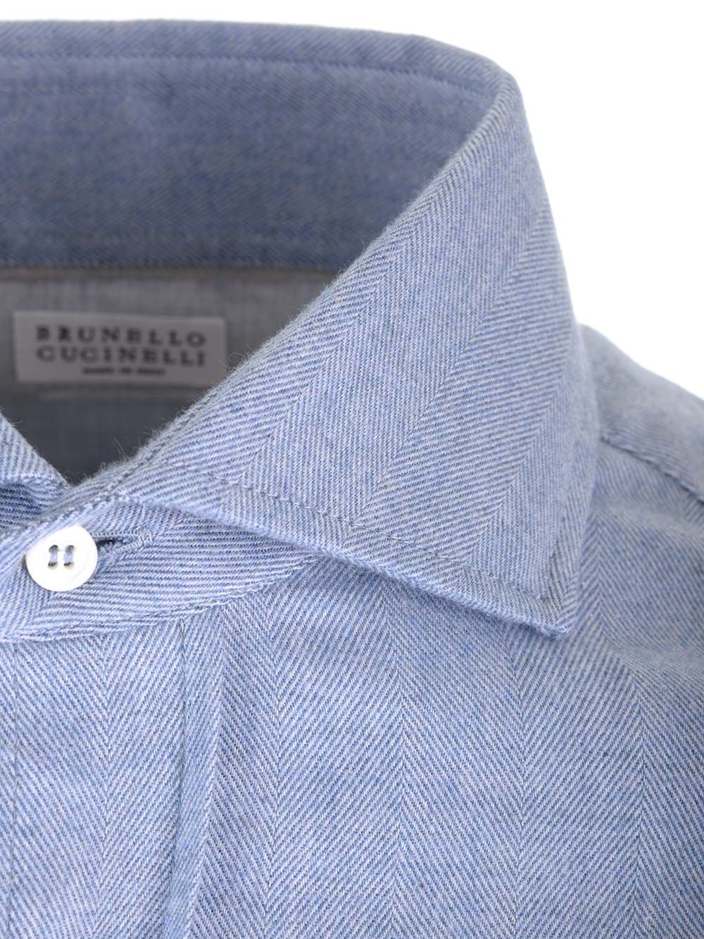 Stretch flannel slim fit shirt MY6370627C016 (Brunello Cucinelli / シャツ・ブラウス ) | Brunello Cucinelli (ブルネロ・クチネリ)(2)