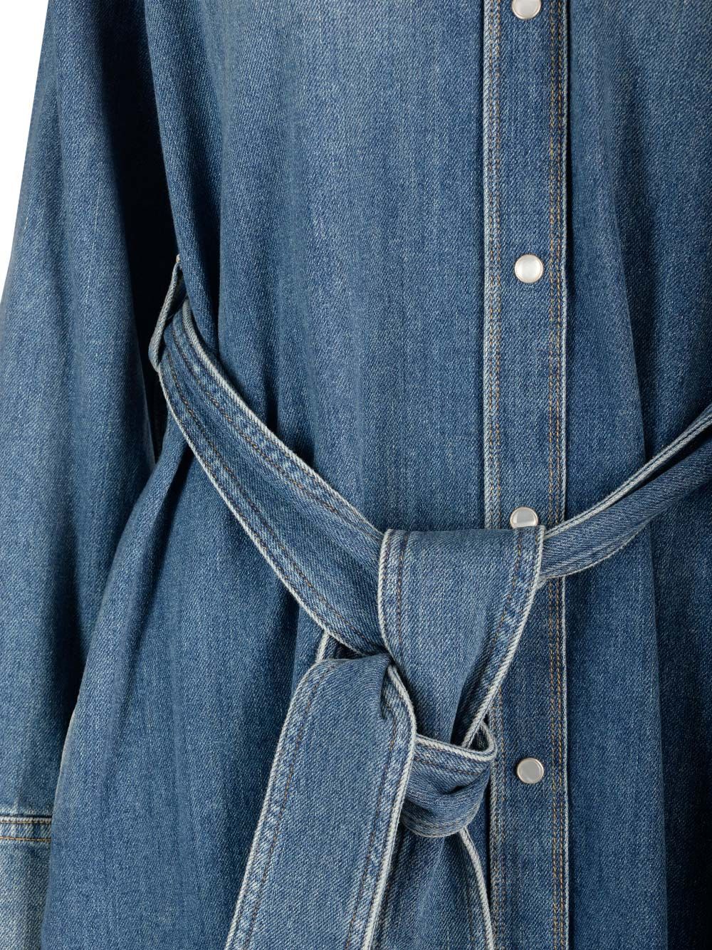 denim shirtdress GWP00714P00062450100 (Golden Goose / ワンピース・ドレス・オールインワン ) | Golden Goose (ゴールデングース)(3)