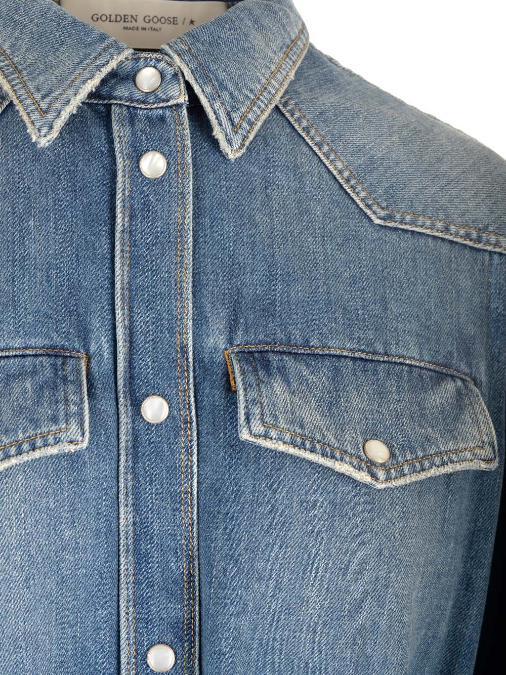 denim shirtdress GWP00714P00062450100 (Golden Goose / ワンピース・ドレス・オールインワン ) | Golden Goose (ゴールデングース)(5)