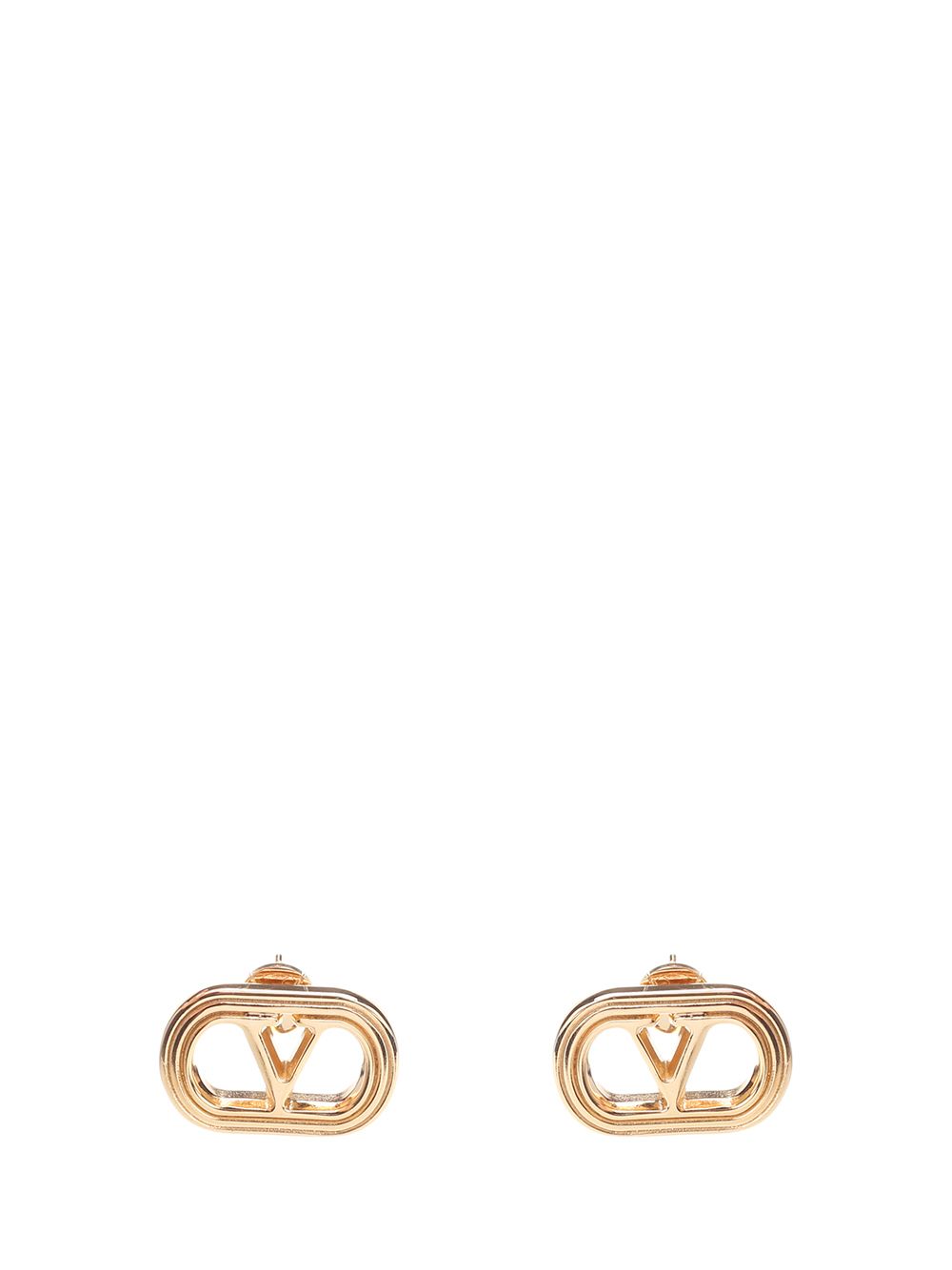 ★関税込★VALENTINO Ovalette ピアス オヴァレット メタル ピアス for メンズ インチ ゴールド