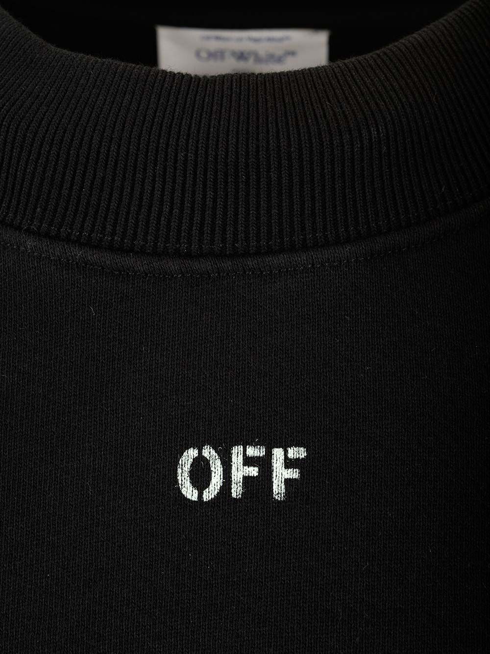 sweatshirt with "Vibe arrow" print OMBA054S25FLE0051041 (Off-White / スウェット・フーディー ) | Off-White (オフホワイト)(2)