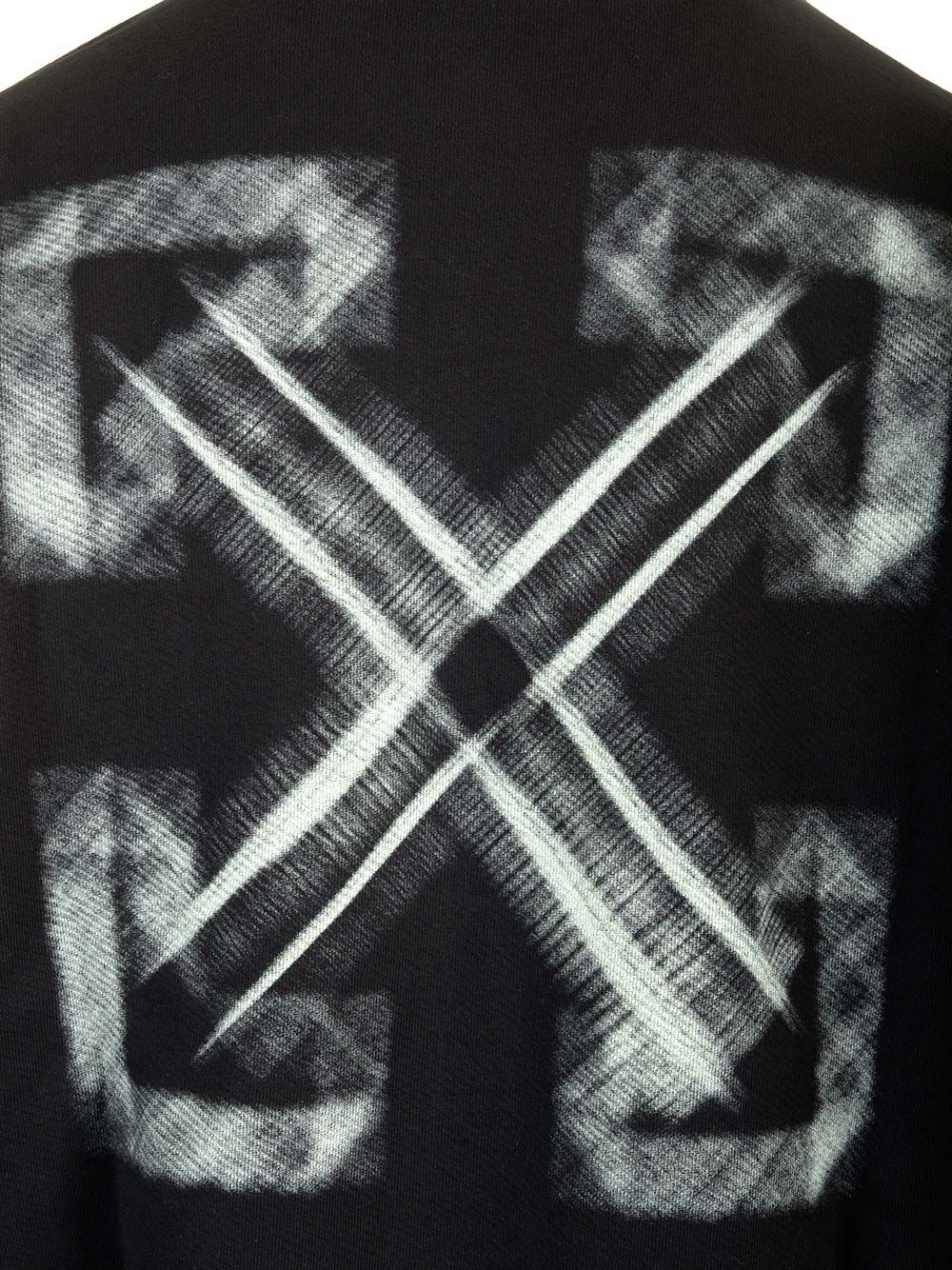 sweatshirt with "Vibe arrow" print OMBA054S25FLE0051041 (Off-White / スウェット・フーディー ) | Off-White (オフホワイト)(3)