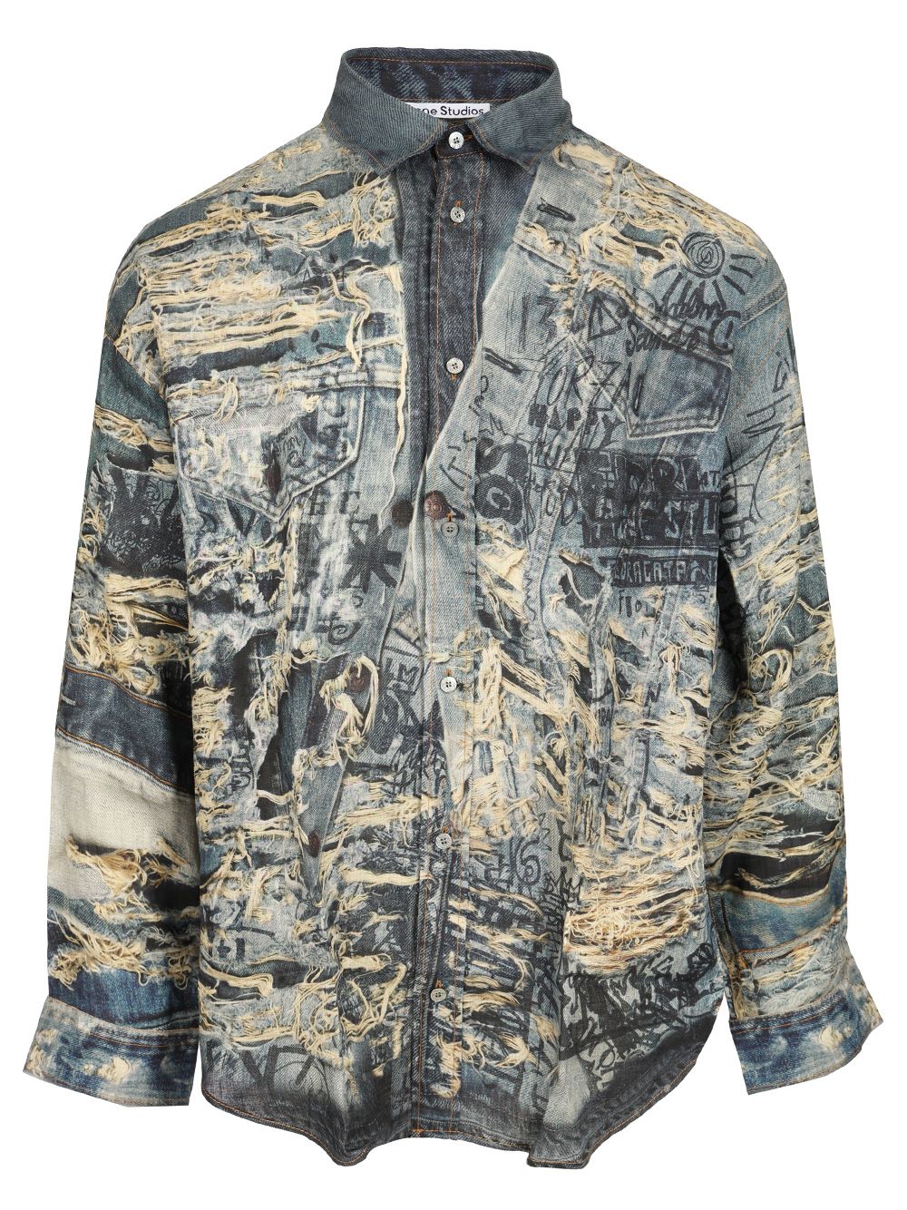 PRINTED DENIM SHIRT BB0627822 (Acne Studios / シャツ・ブラウス ) | Acne Studios (アクネ ストゥディオズ)