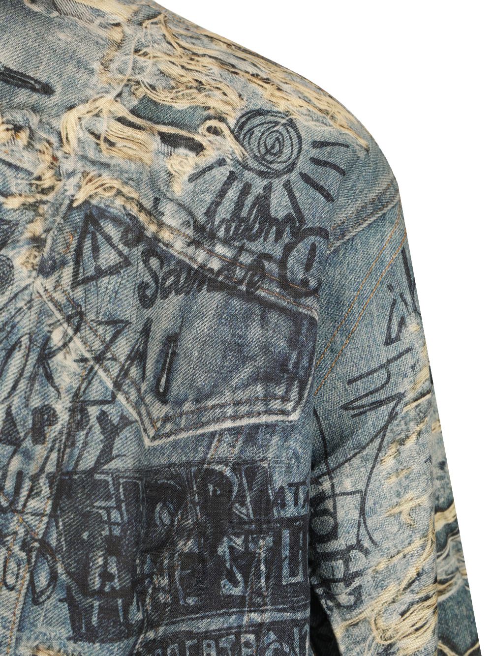 PRINTED DENIM SHIRT BB0627822 (Acne Studios / シャツ・ブラウス ) | Acne Studios (アクネ ストゥディオズ)(3)