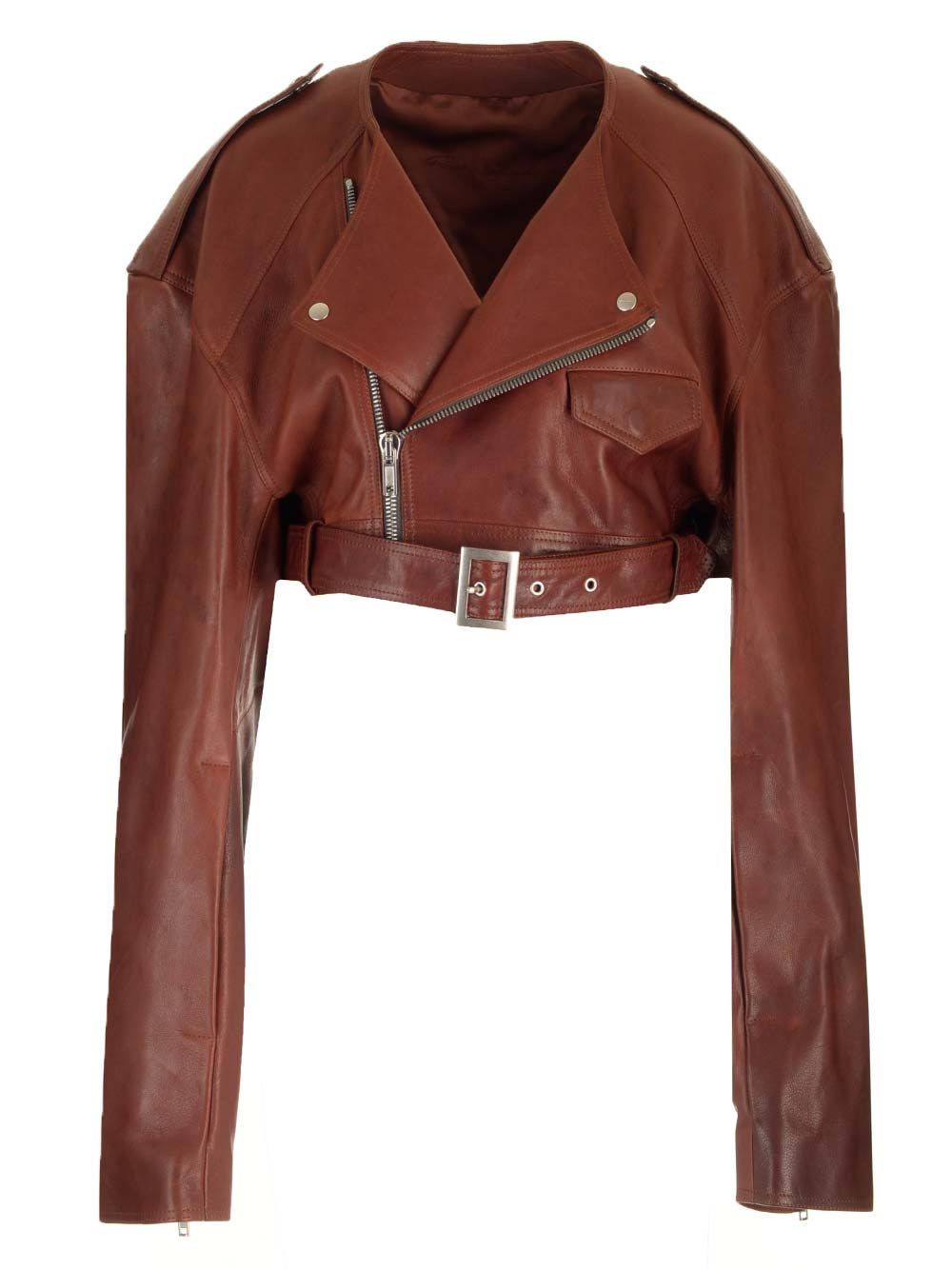 Cropped biker jacket RO01D2790LNV73 (Rick Owens / カジュアルジャケット ) | Rick Owens (リック オウエンス)(1)