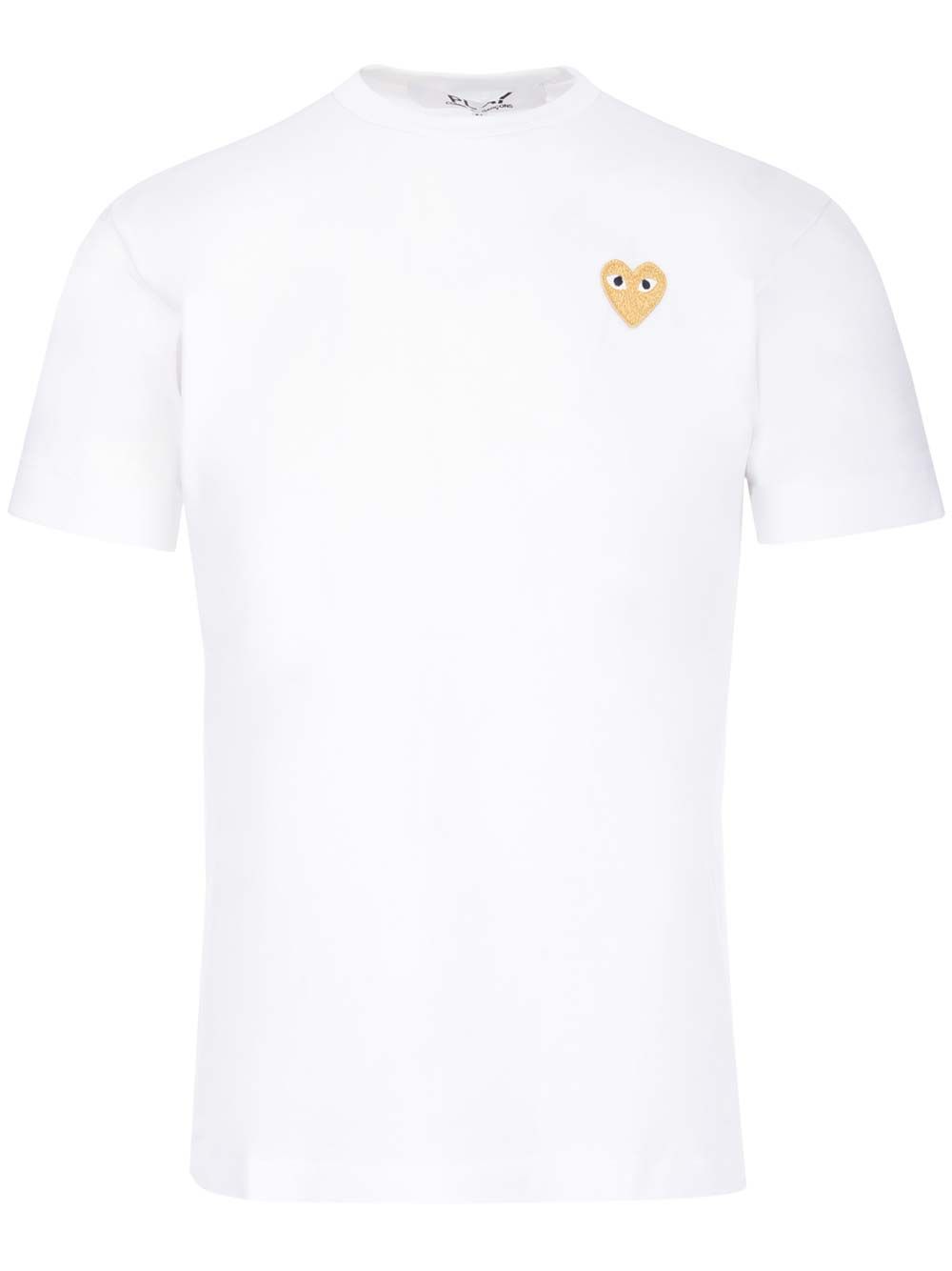 Gold heart T-shirt AXT2160514 (PLAY Comme Des Garçons / Tシャツ・カットソー ) | PLAY Comme Des Garçons (プレイ コムデギャルソン)
