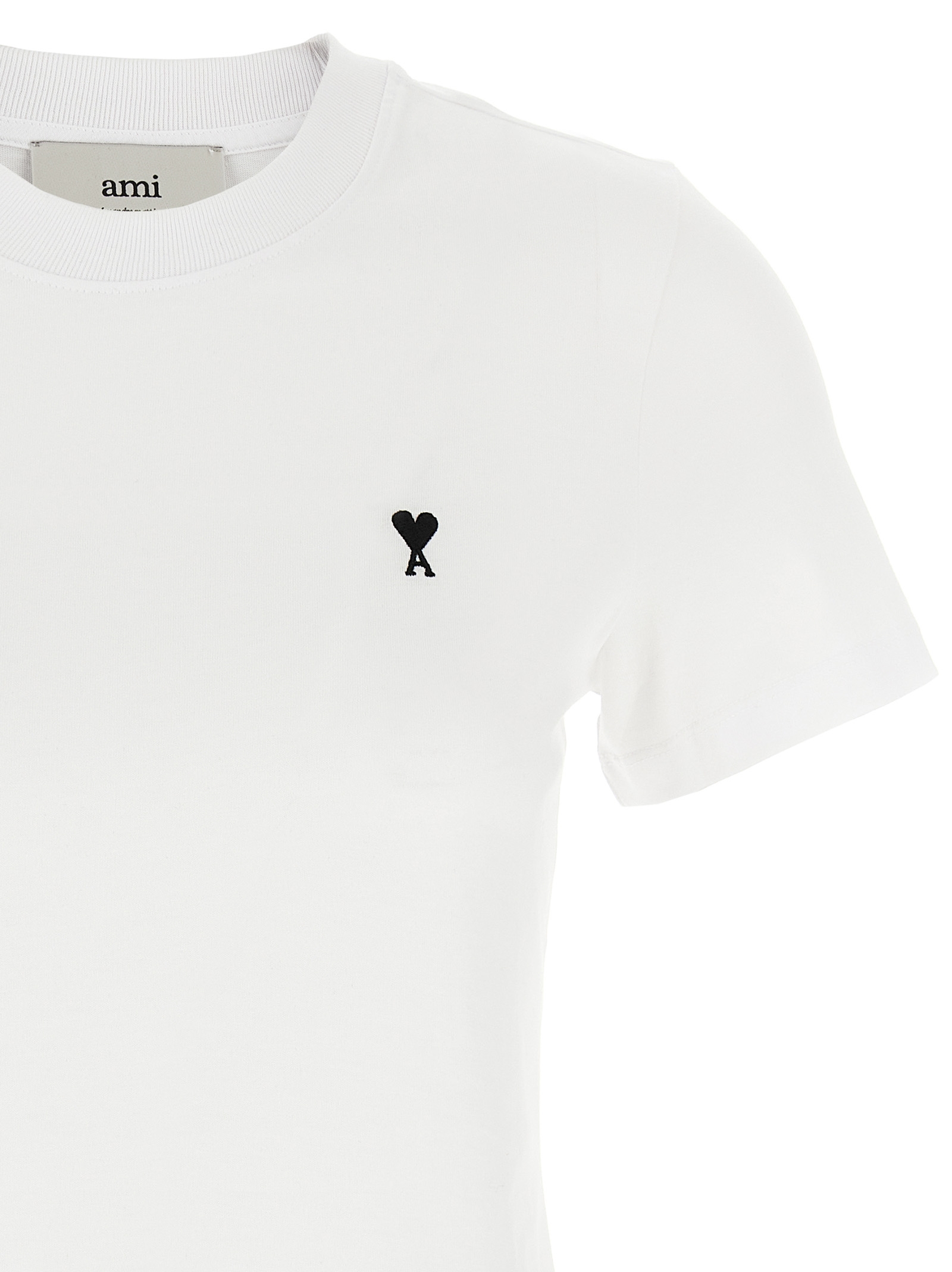 'Ami de Coeur' cropped T-shirt FTS347724100 (AMI Paris / Tシャツ・カットソー ) | AMI Paris (アミパリス)(2)