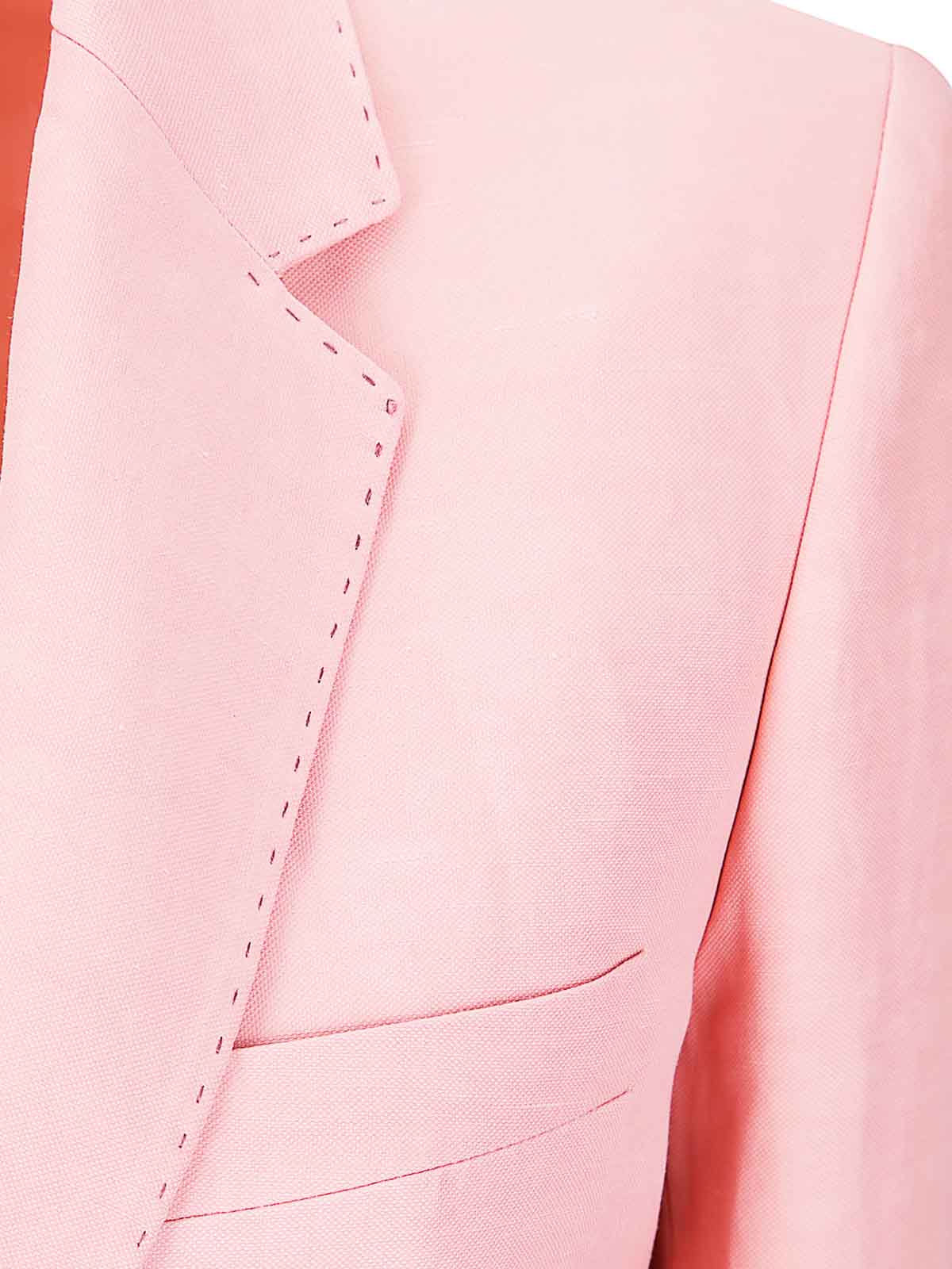 Single -breasted jacket in mixed and ABII83349 (alberto biani / ブレザー・ジャケット ) | alberto biani (アルベルト ビアーニ)(2)