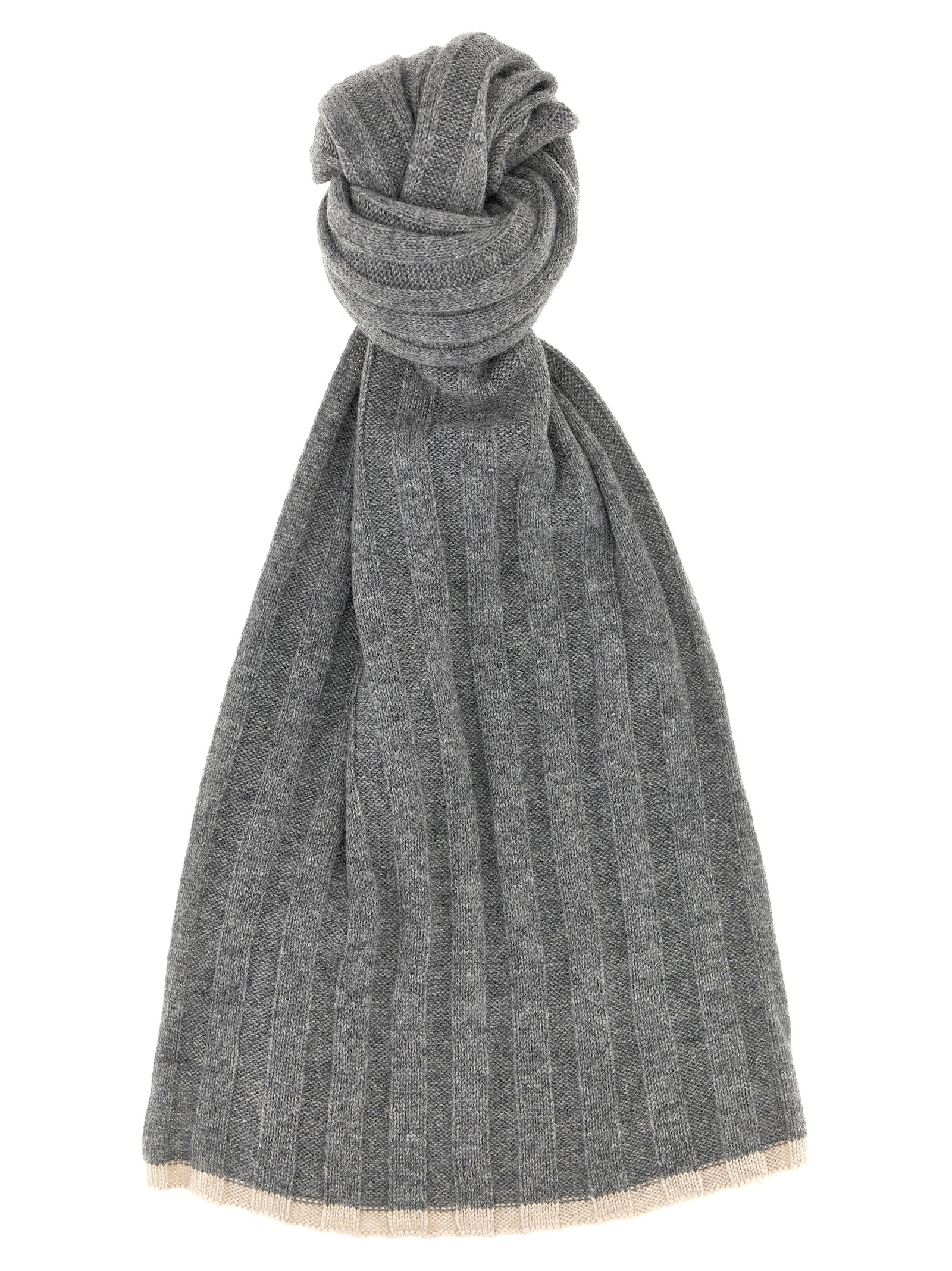 Ribbed scarf M2240819CG316 (Brunello Cucinelli / スカーフ・マフラー ) | Brunello Cucinelli (ブルネロ・クチネリ)