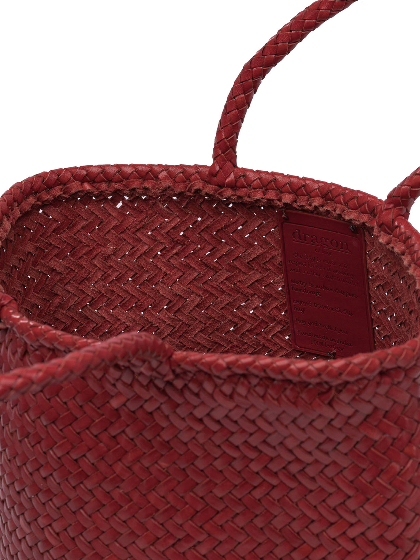 GRACE BASKET SMALL DIAGONAL 2X JUMP BASKET 37X25X17 CM 8813POPPYRED (dragon DIFFUSION / トートバッグ ) | dragon DIFFUSION (ドラゴンディフュージョン)(4)