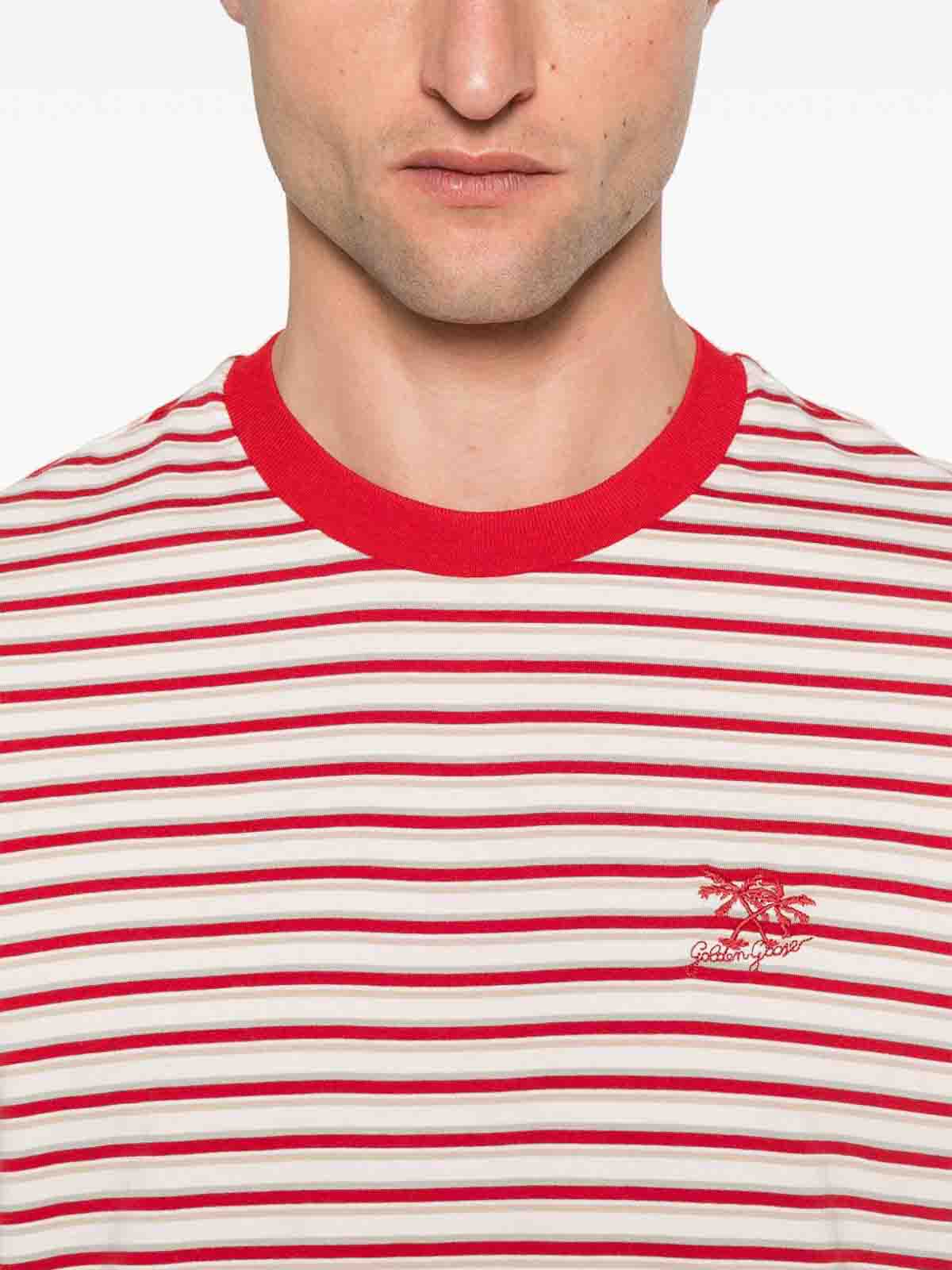 Striped t-shirt GMP02168P00188011458 (Golden Goose / Tシャツ・カットソー ) | Golden Goose (ゴールデングース)(2)